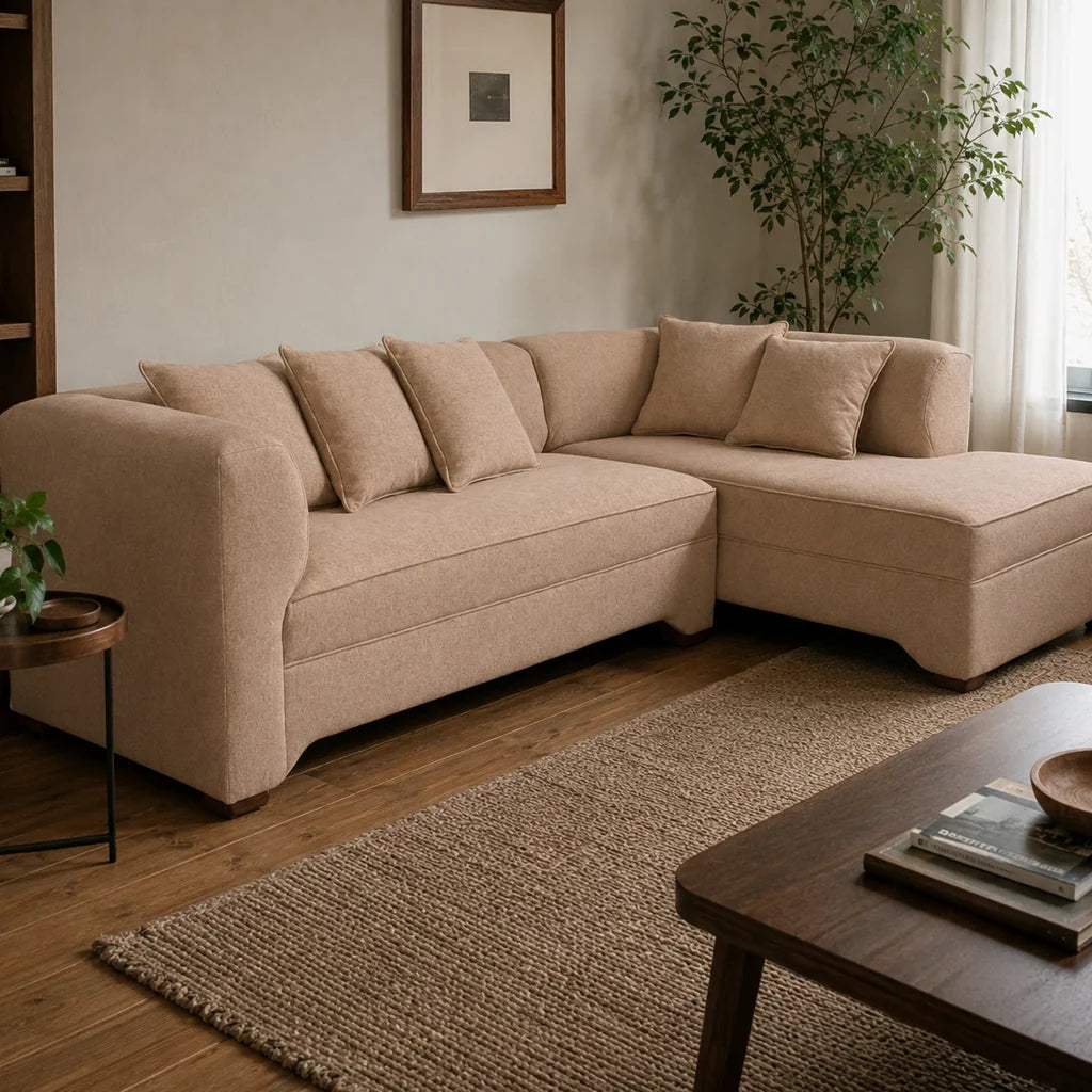 Seccional Metropolitan Derecho - Tela Lino Sidelli Beige