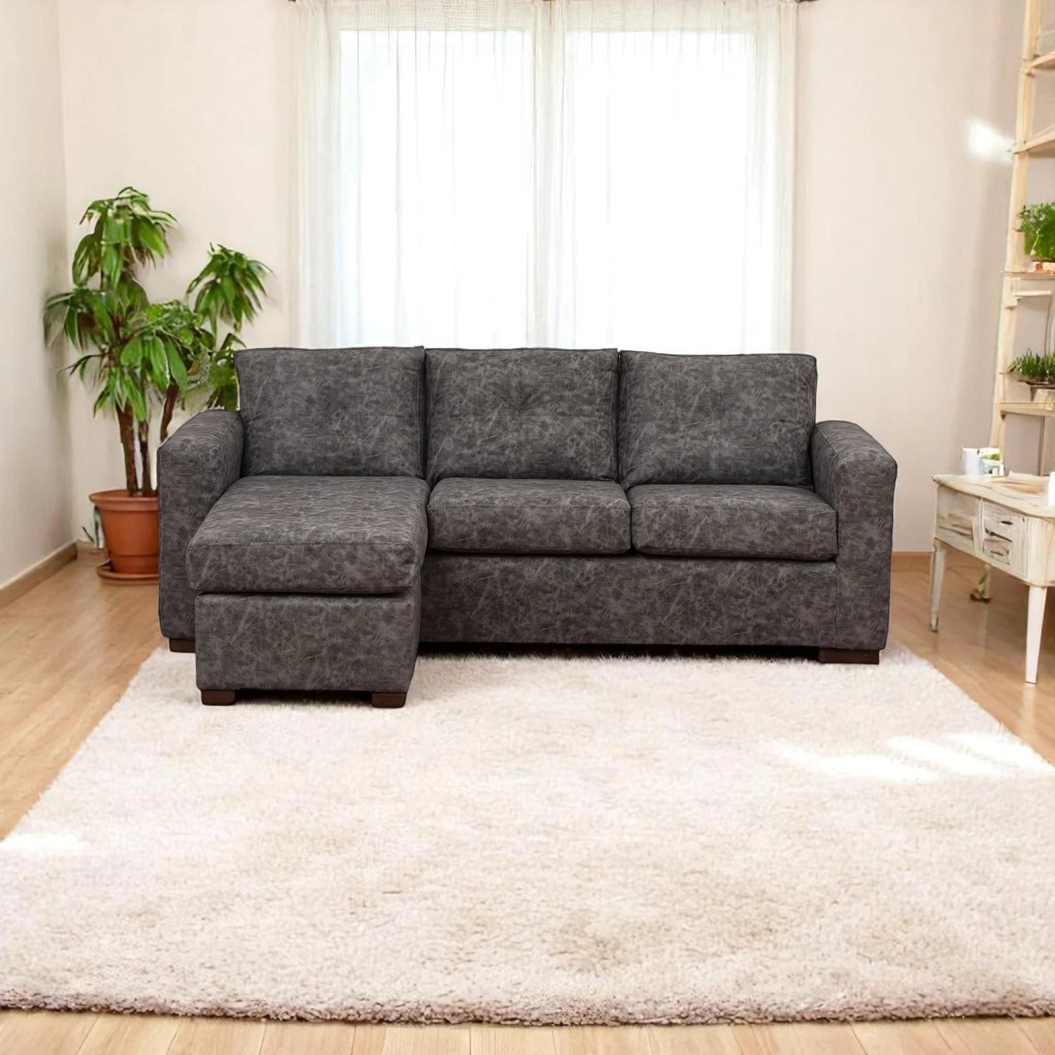 Seccional Magic - Cuero Sintético Auris Gris