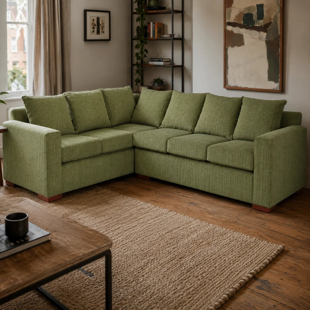 Seccional Star - Tela Chenille Patagonia Verde Musgo