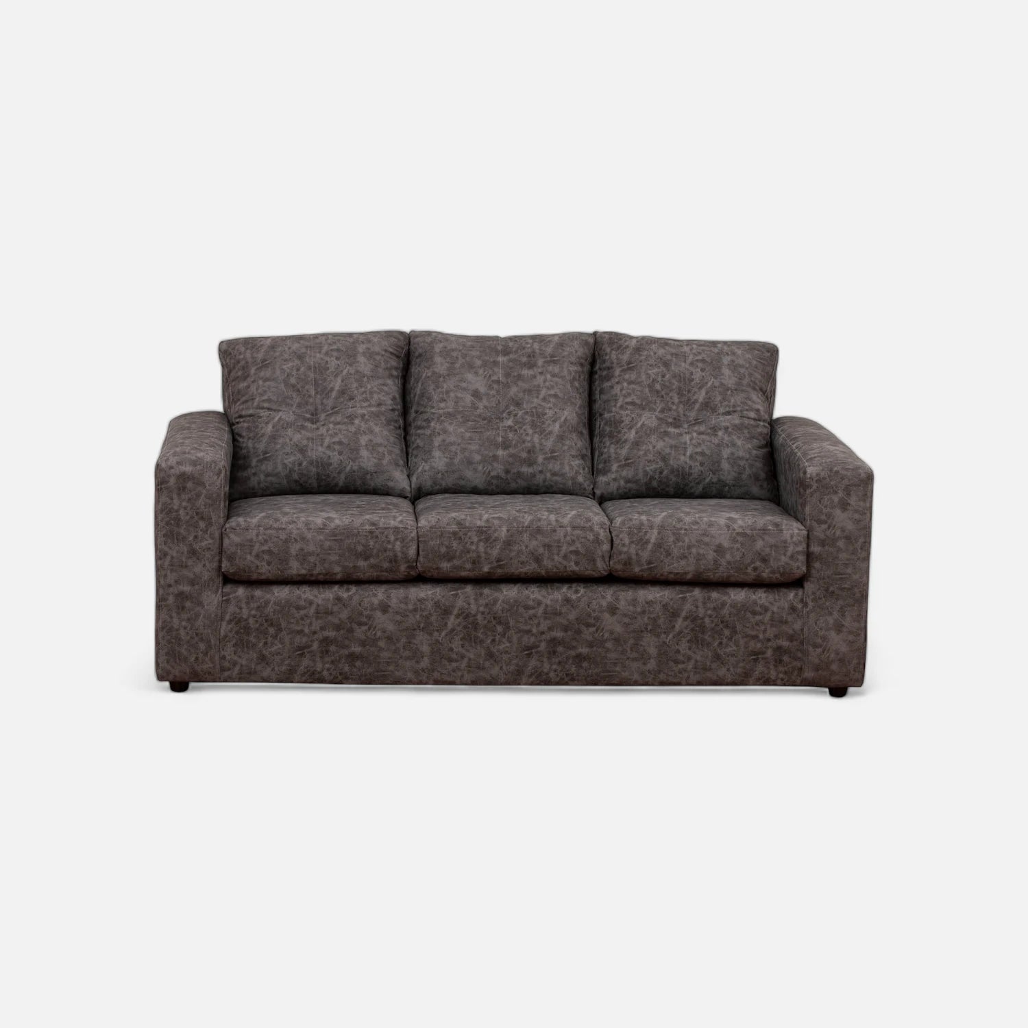Living Emilia 3 Cuerpos Y 2 Poufs - Cuero Sintético Auris Gris