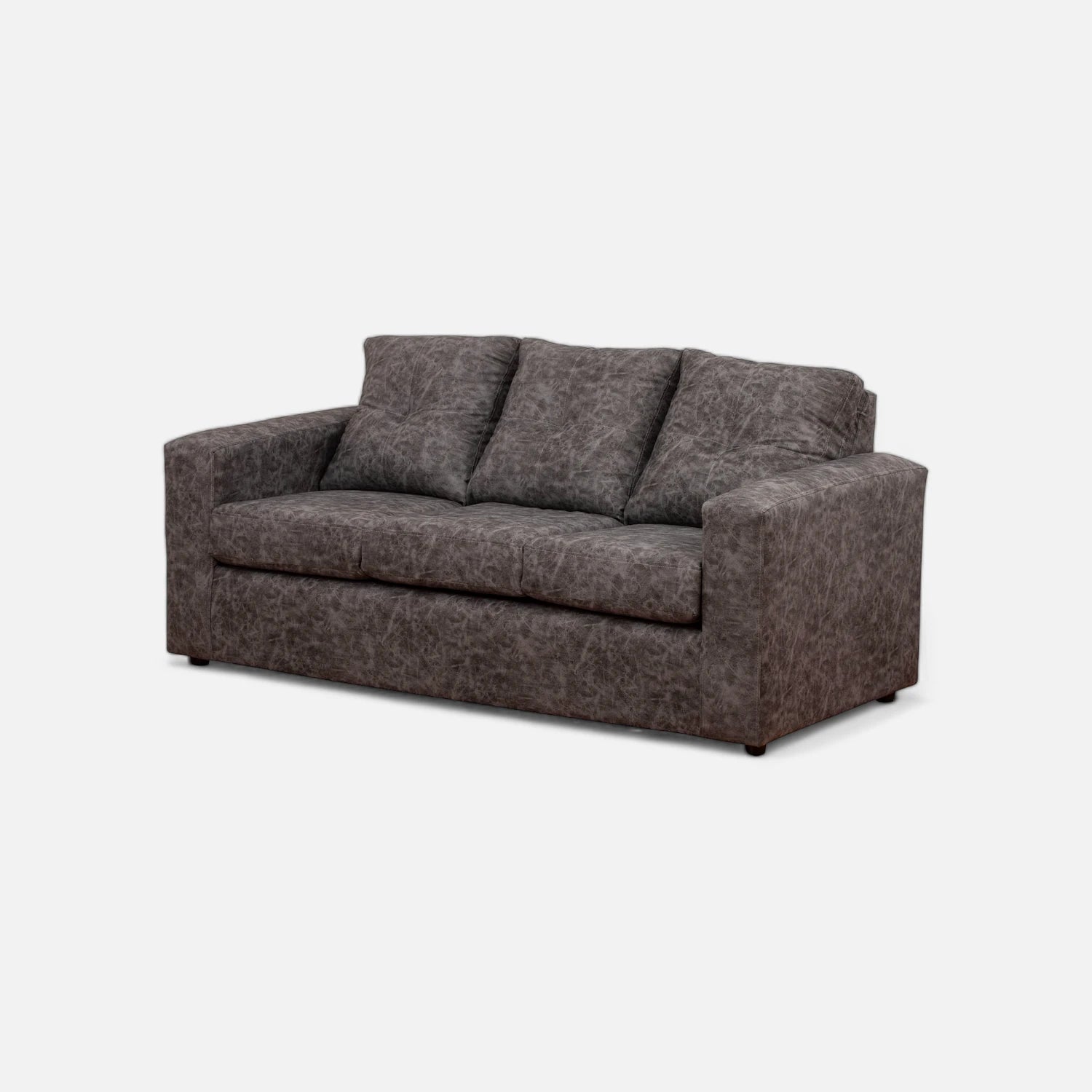Living Emilia 3 Cuerpos Y 2 Poufs - Cuero Sintético Auris Gris