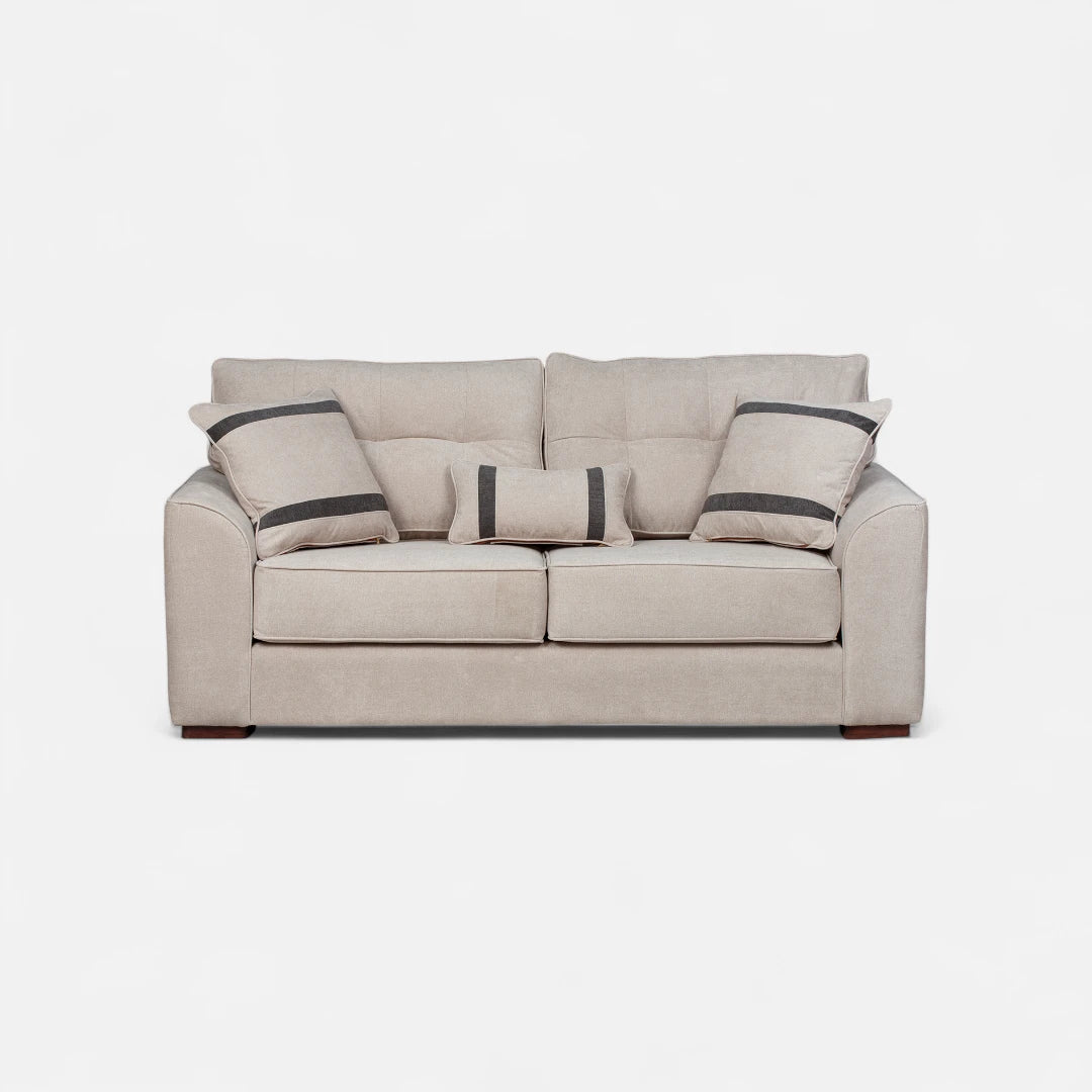 Sofá Monik 3 Cuerpos - Tela Lino Finesse Beige