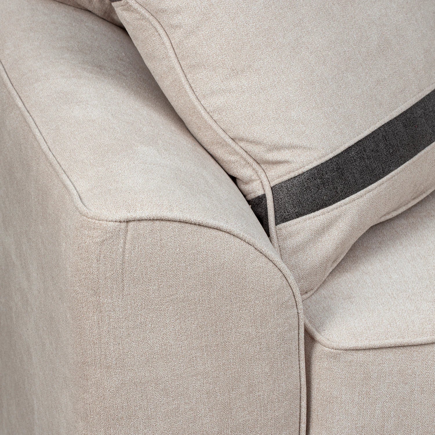 Sofá Monik 3 Cuerpos - Tela Lino Finesse Beige