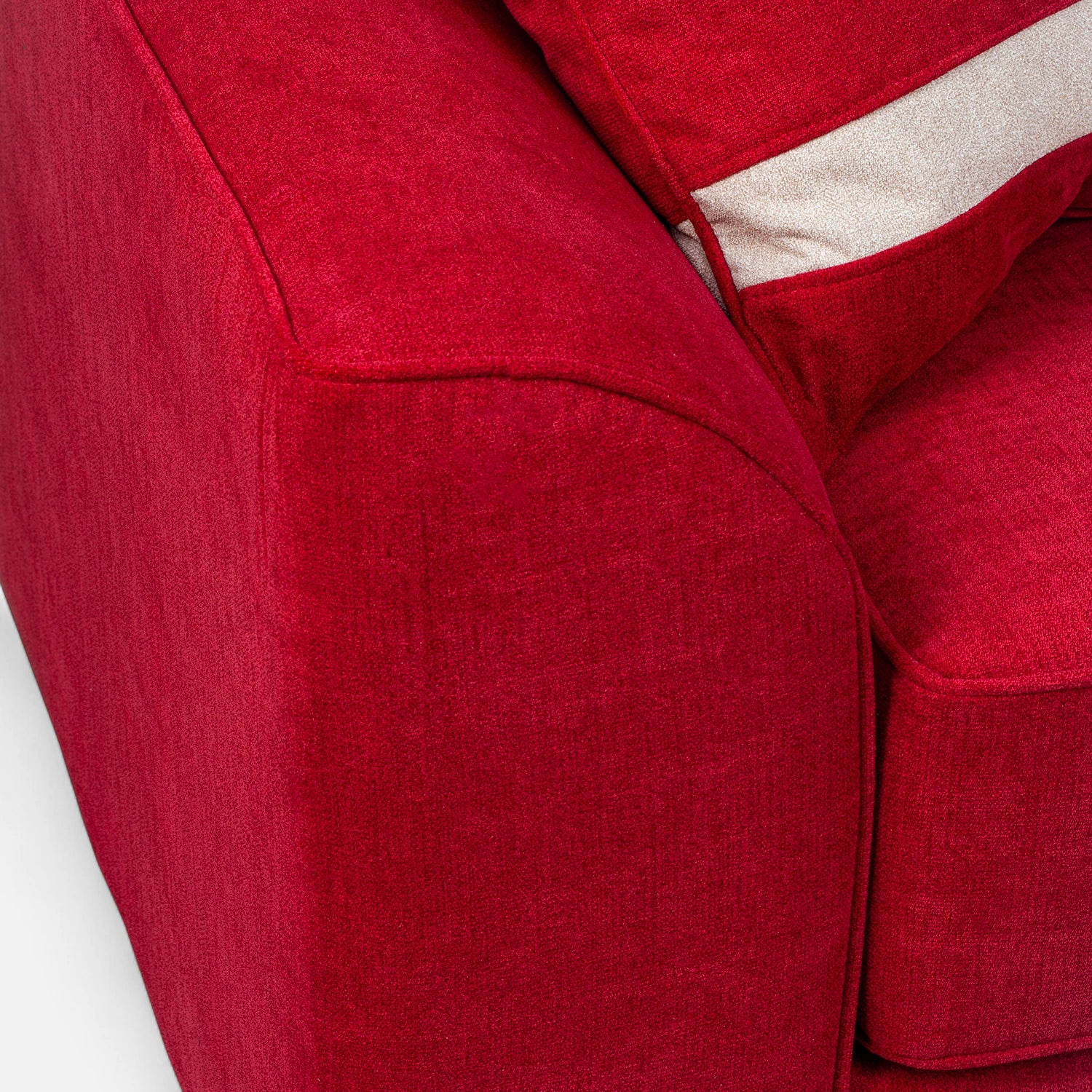 Sofá Monik 3 Cuerpos - Tela Lino Finesse Burdeo