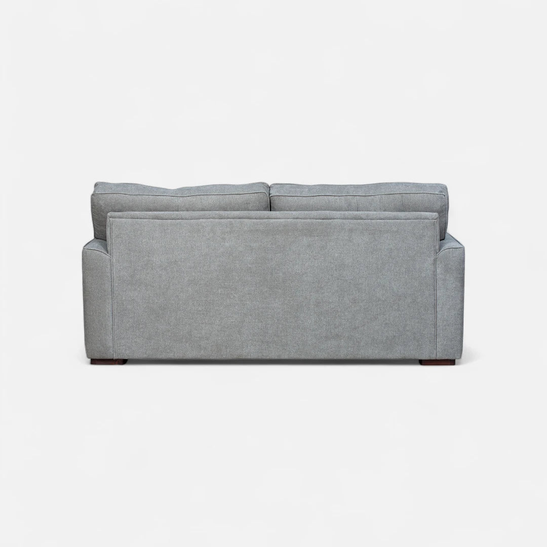 Sofá Monik 3 Cuerpos - Tela Lino Finesse Gris Claro