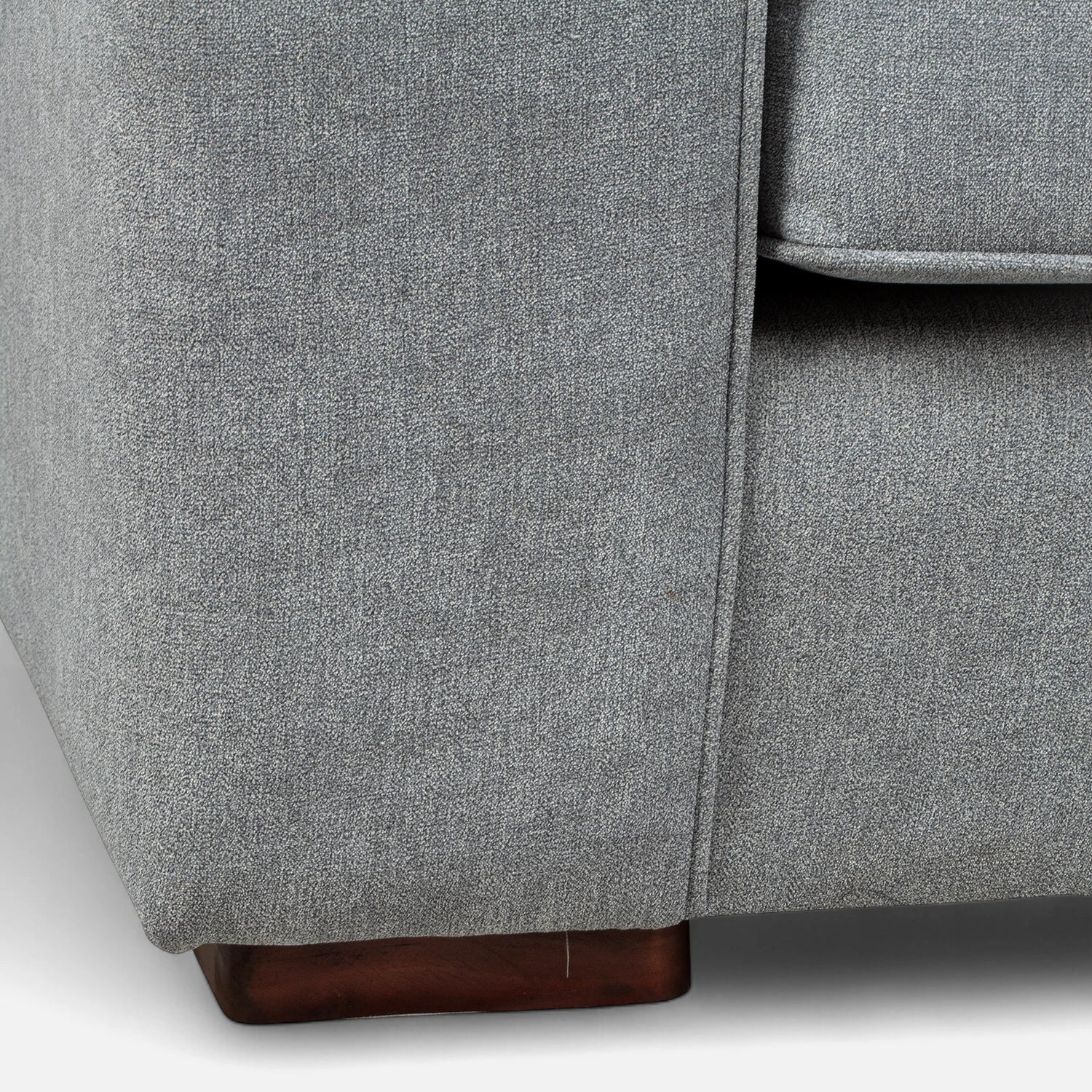 Sofá Monik 3 Cuerpos - Tela Lino Finesse Gris Claro