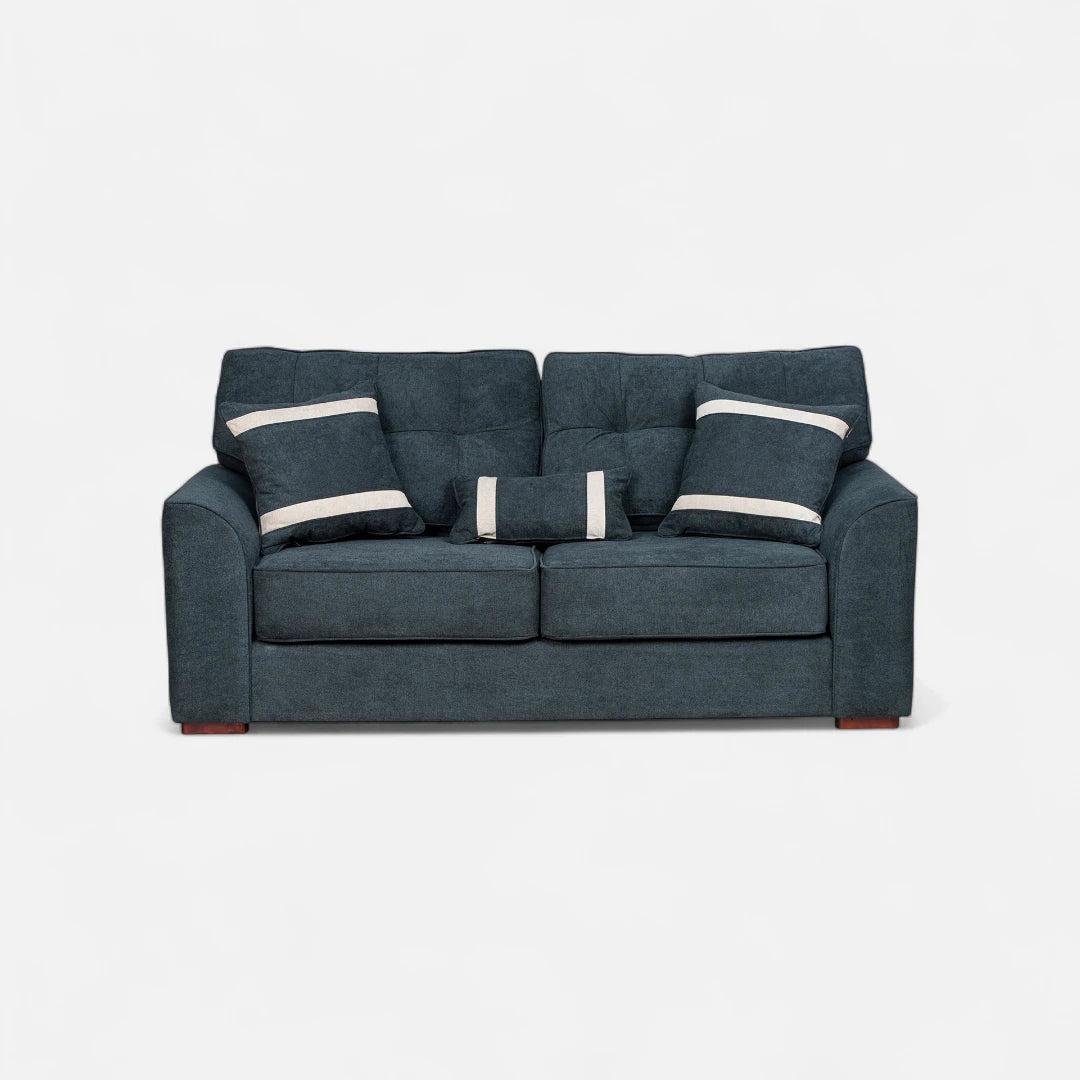 Sofá Monik 3 Cuerpos - Tela Lino Finesse Gris Piedra