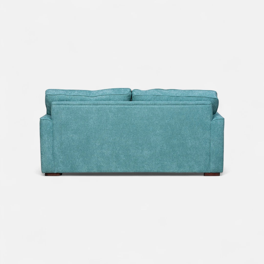 Sofá Monik 3 Cuerpos - Tela Lino Finesse Verde Agua