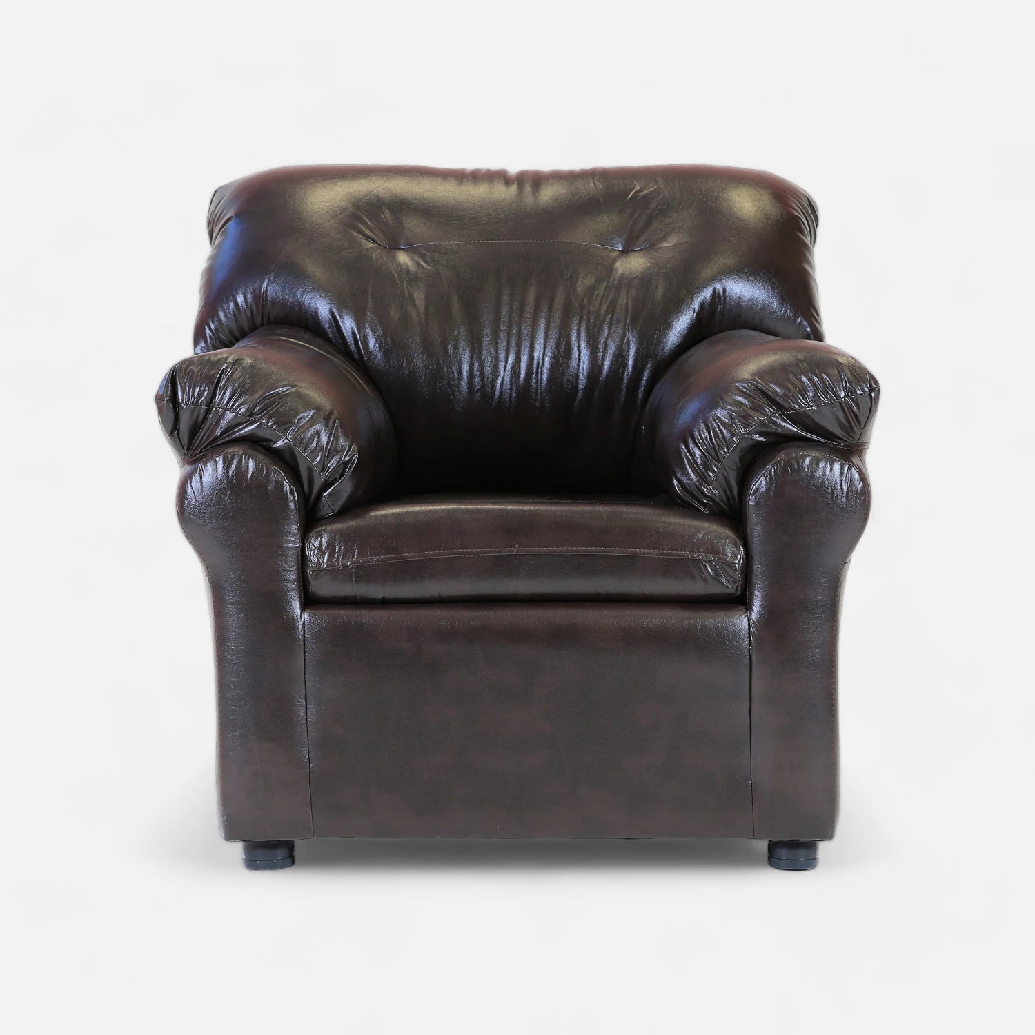 Living América 321 - Cuero Sintético Pu Café Moro