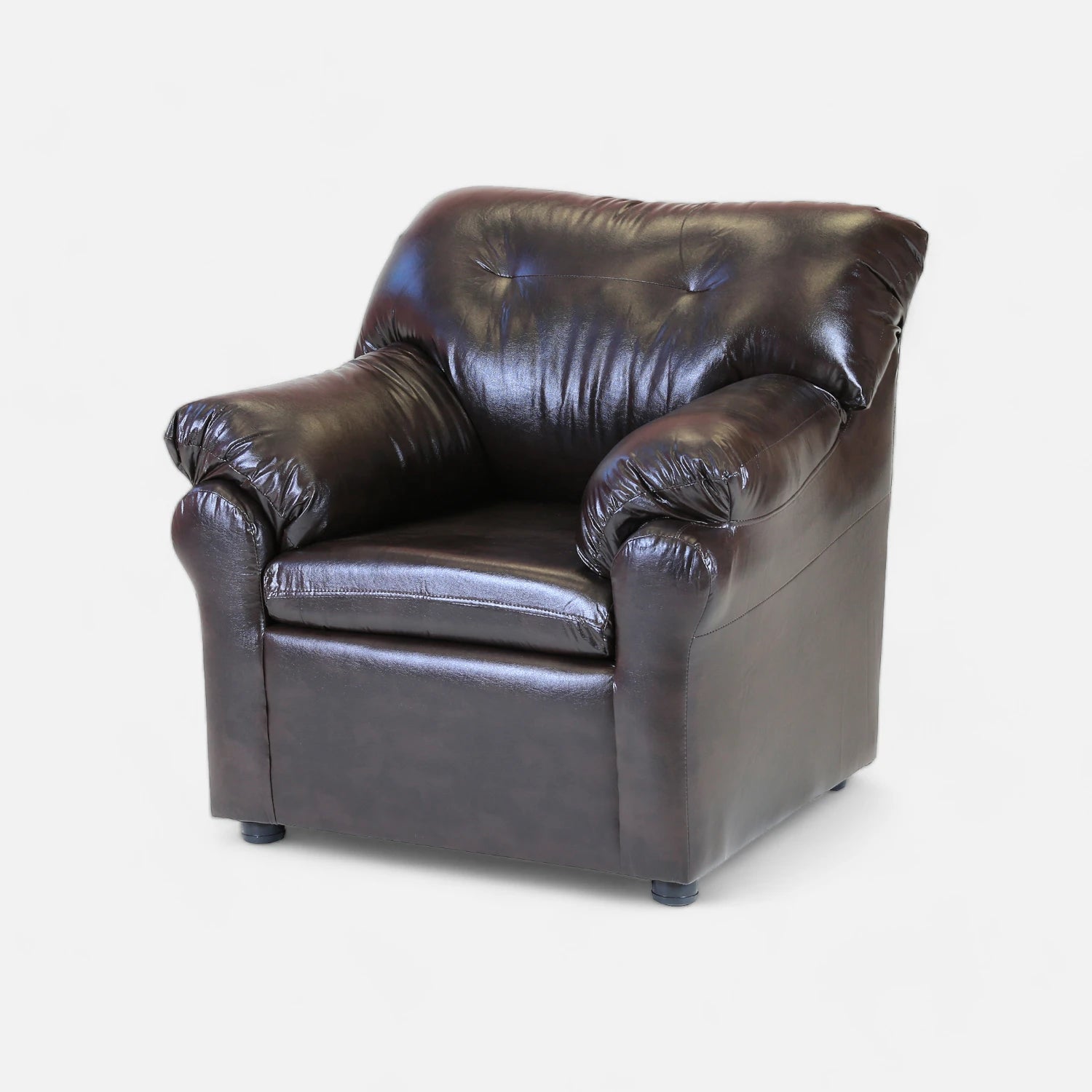 Living América 321 - Cuero Sintético Pu Café Moro