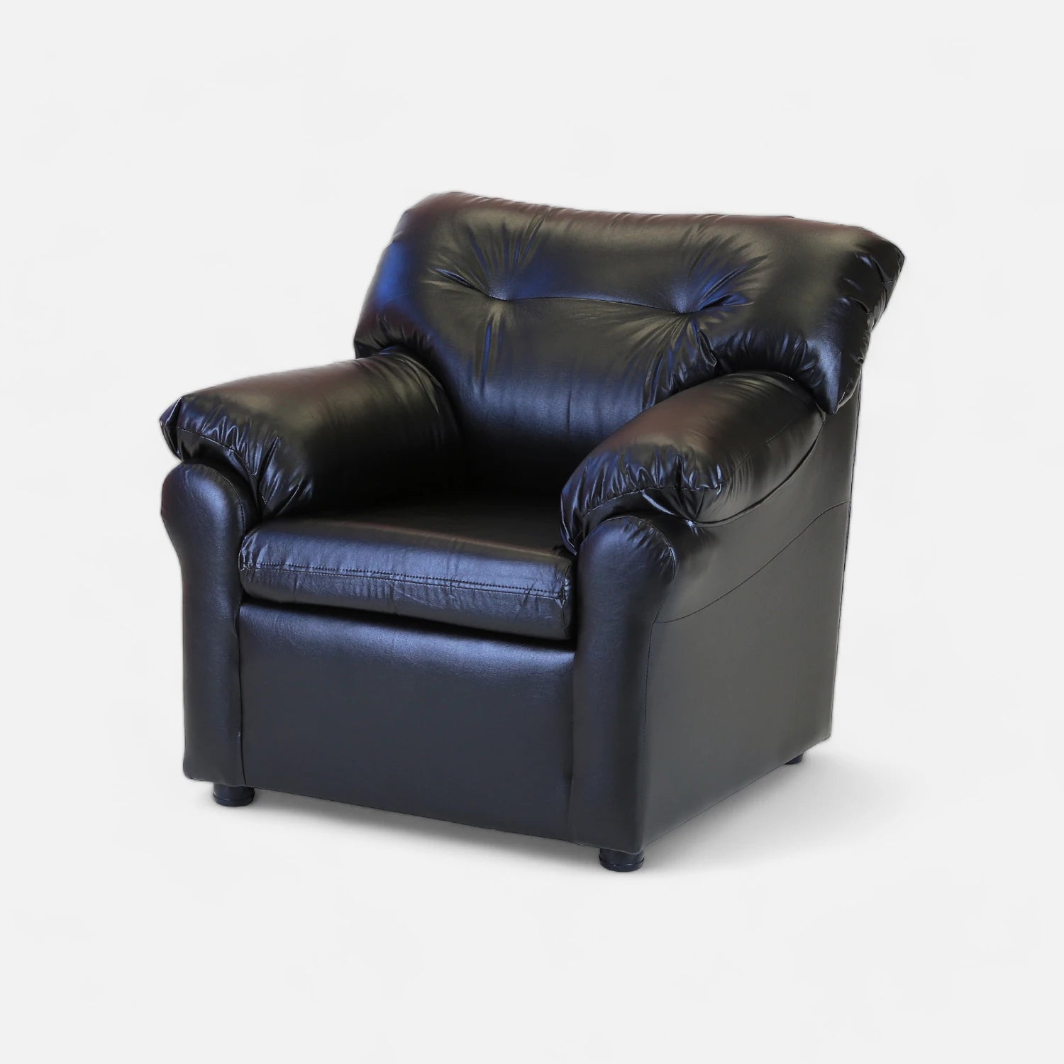 Living América 311 - Cuero Sintético Pu Negro