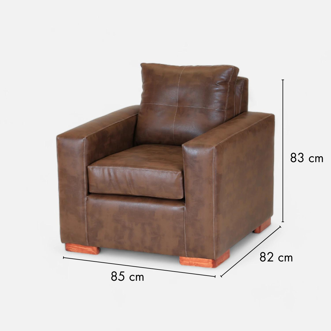 sofá - Sillón con patas de madera en forma de L | mueblesamerica.cl