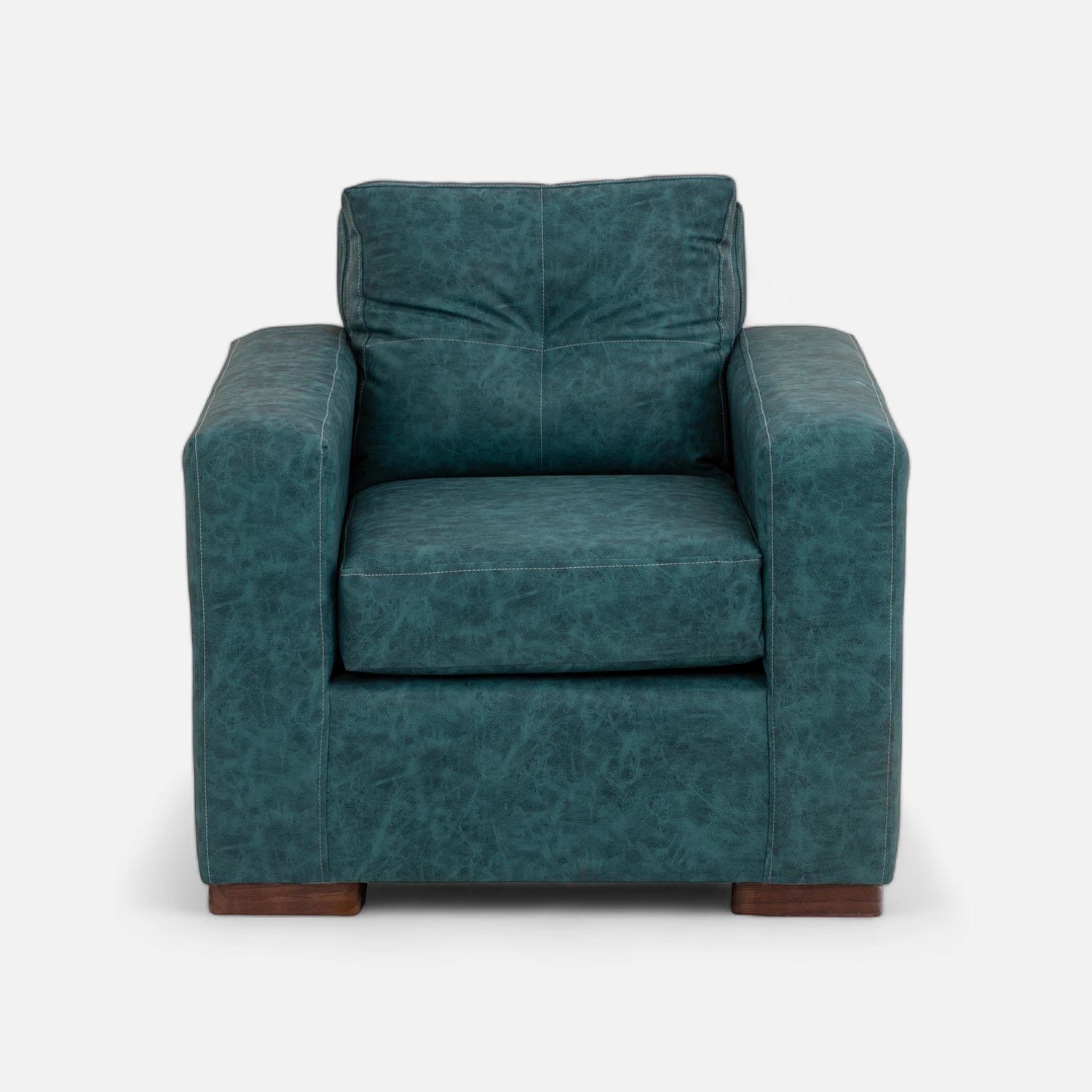 Living Franco 321 - Cuero Sintético Auris Azul Petróleo