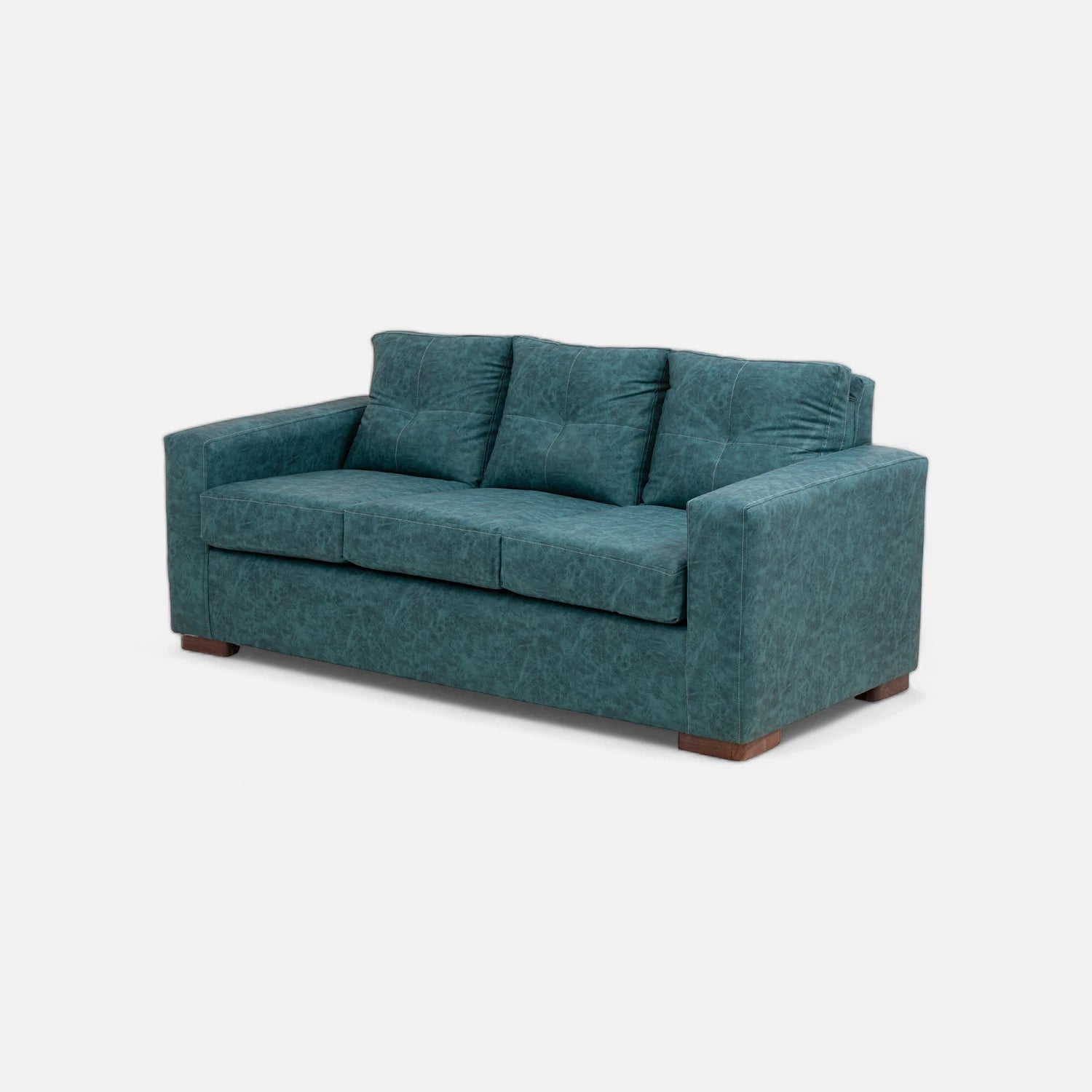 Living Franco 321 - Cuero Sintético Auris Azul Petróleo