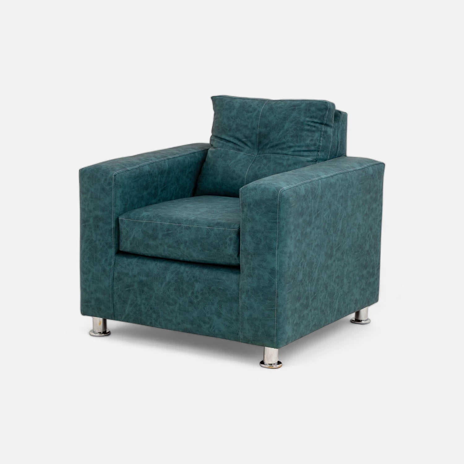 Living George 311 - Cuero Sintético Auris Azul Petróleo