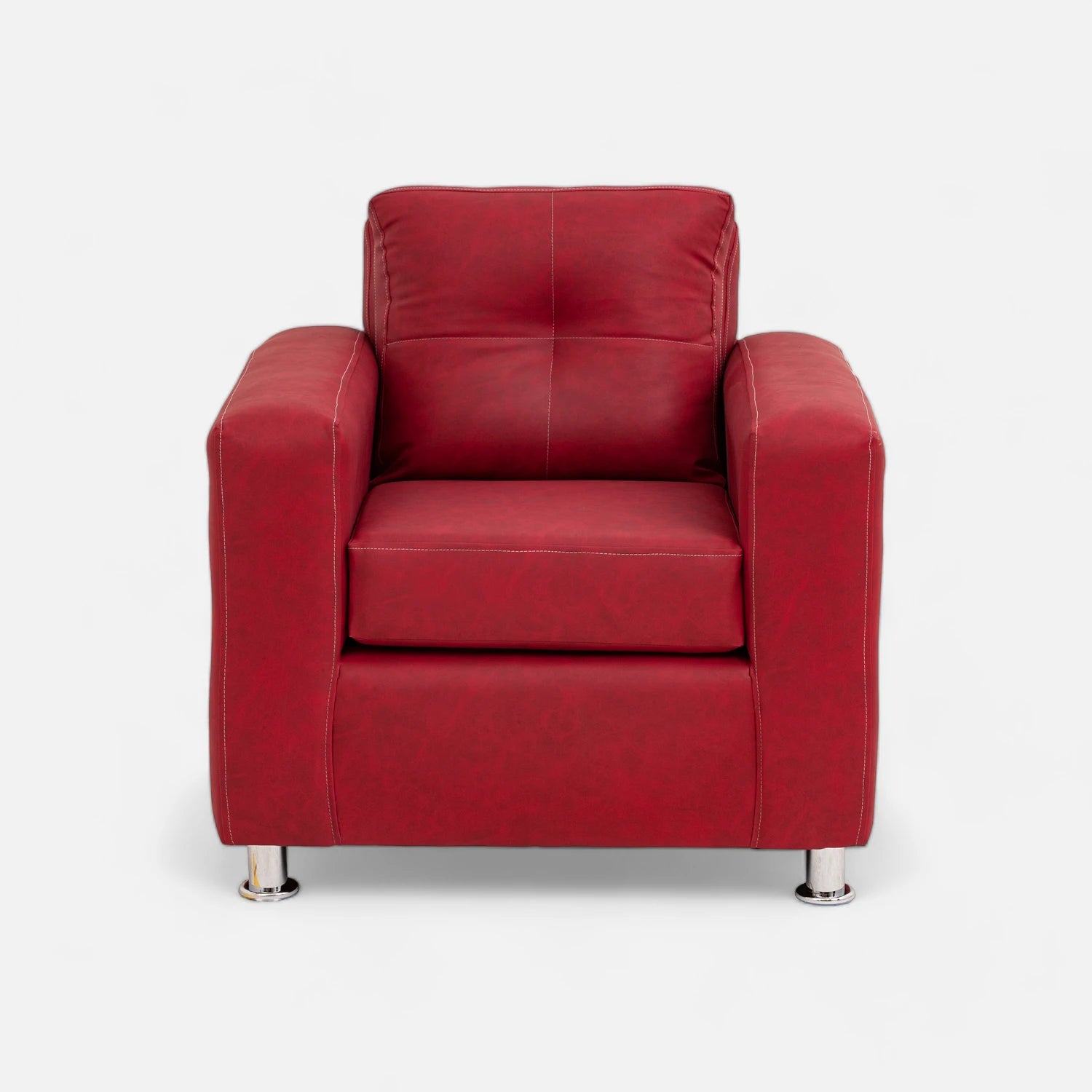 Living George 321 - Cuero Sintético Auris Burdeo