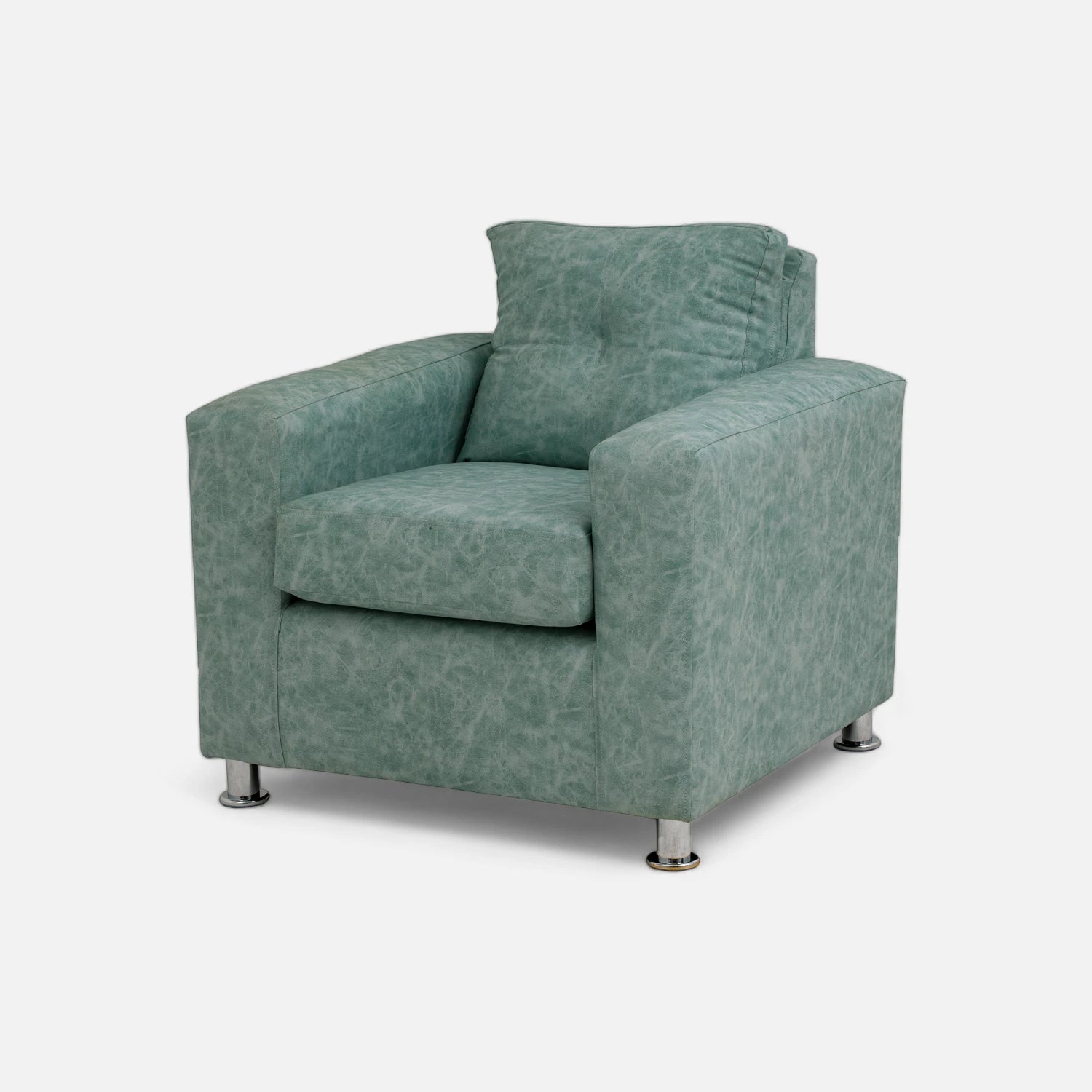 Living George 311 - Cuero Sintético Auris Verde Agua