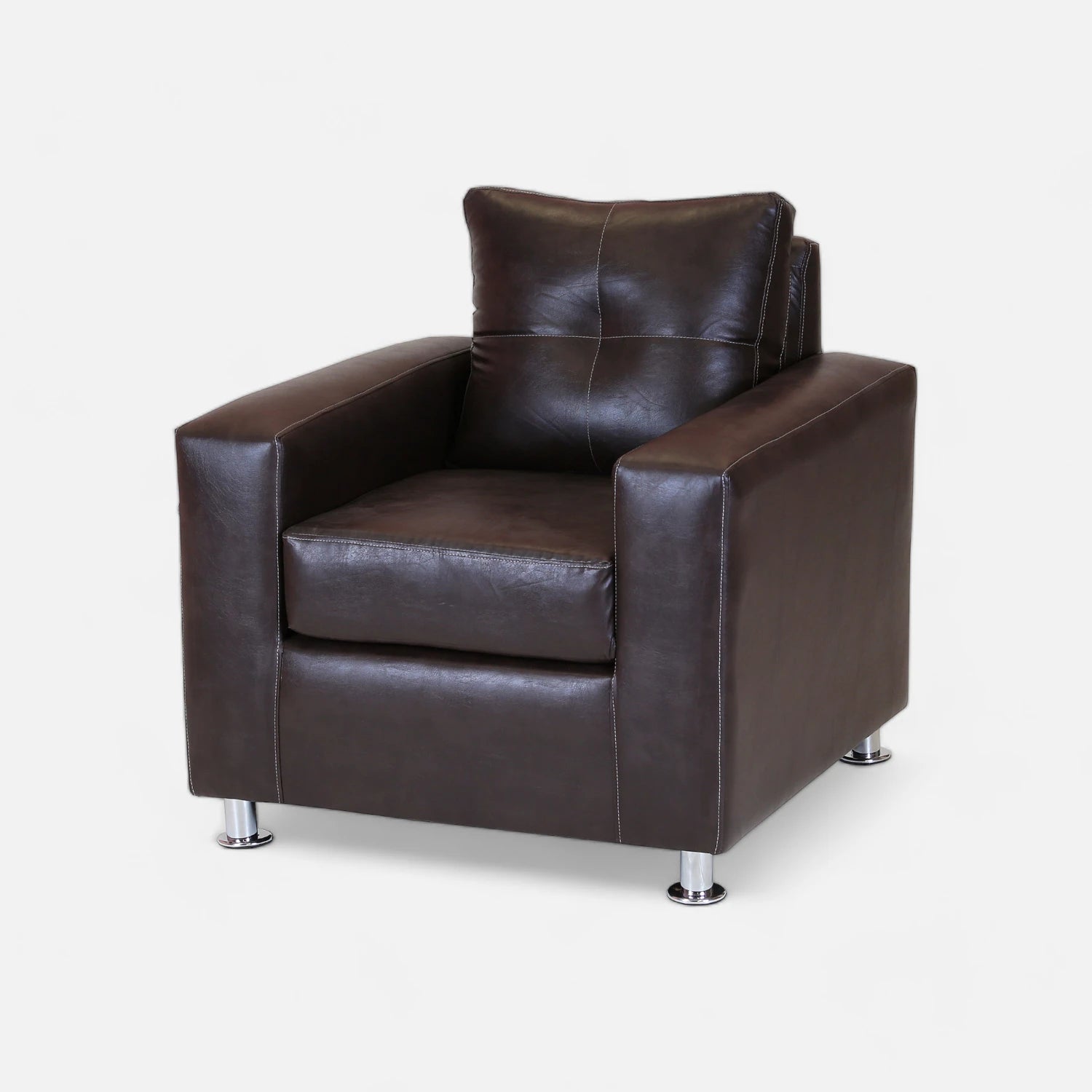 Living George 321 - Cuero Sintético Pu Café Moro