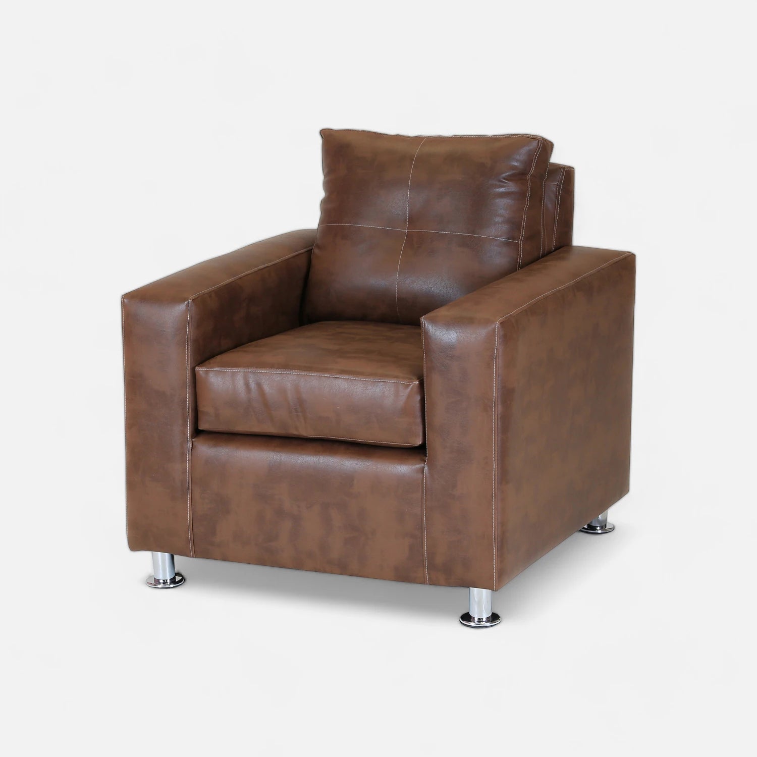 Living George 211 - Cuero Sintético Pu Caramelo