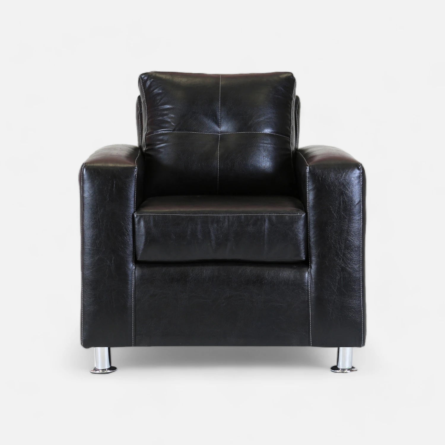 Living George 211 - Cuero Sintético Pu Negro