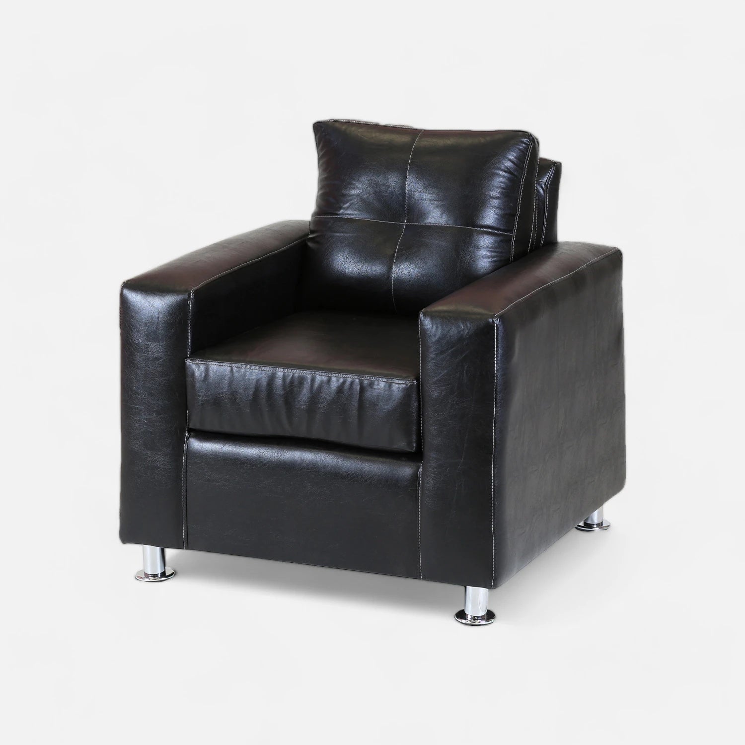 Living George 211 - Cuero Sintético Pu Negro