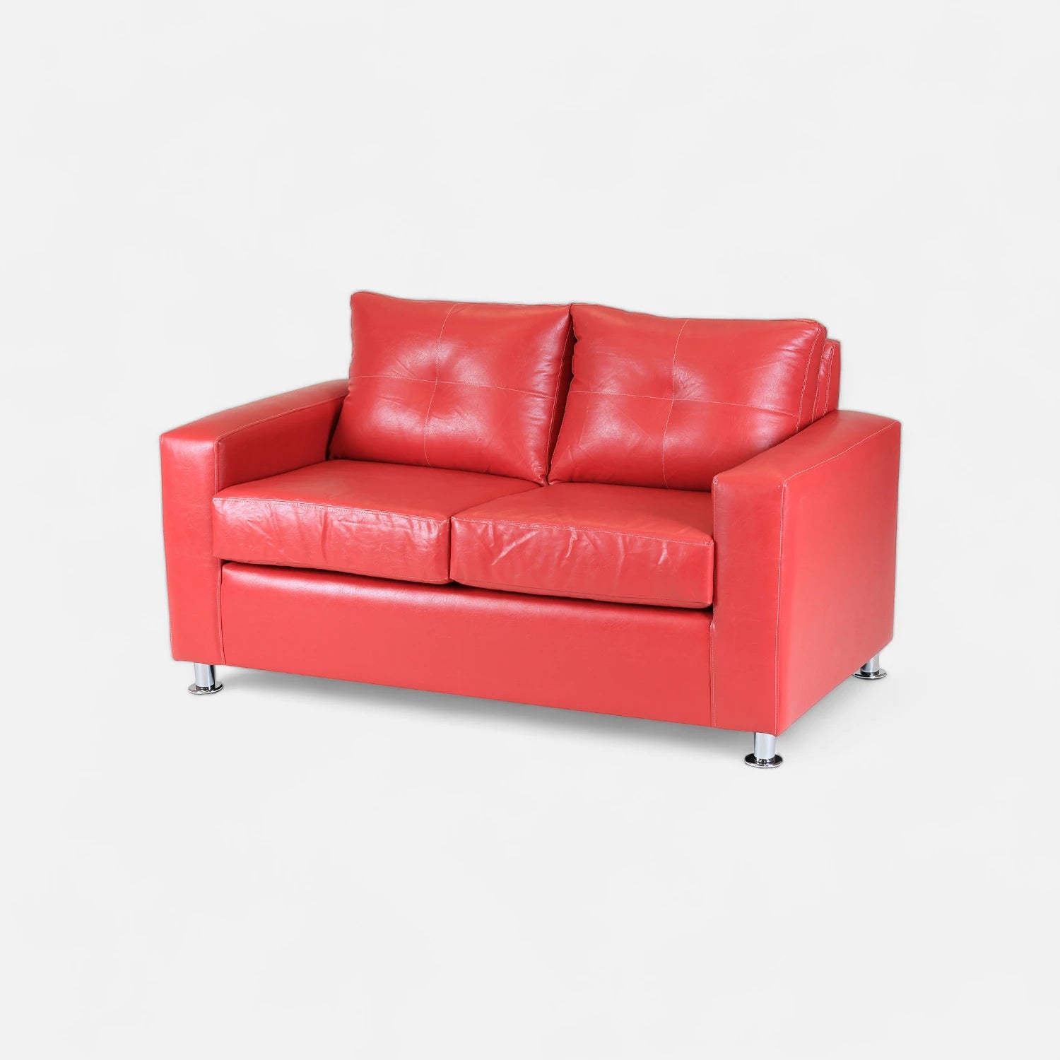 Living George 321 - Cuero Sintético Pu Rojo