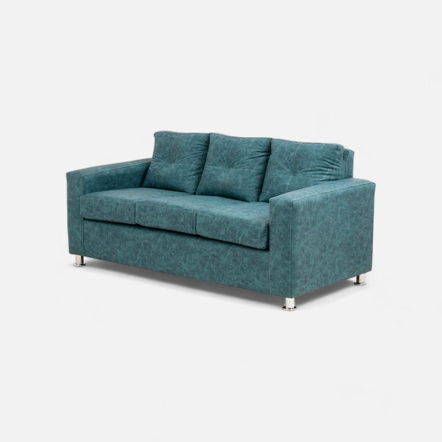 Living George 321 - Cuero Sintético Auris Azul Petróleo