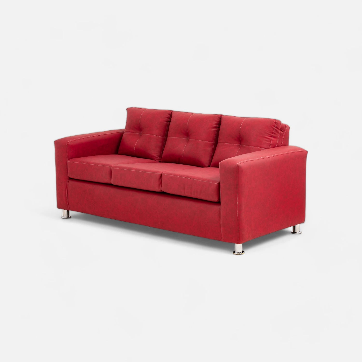 Living George 321 - Cuero Sintético Auris Burdeo