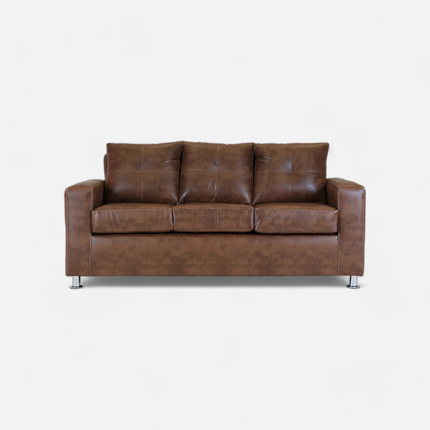 Living George 321 - Cuero Sintético Pu Caramelo