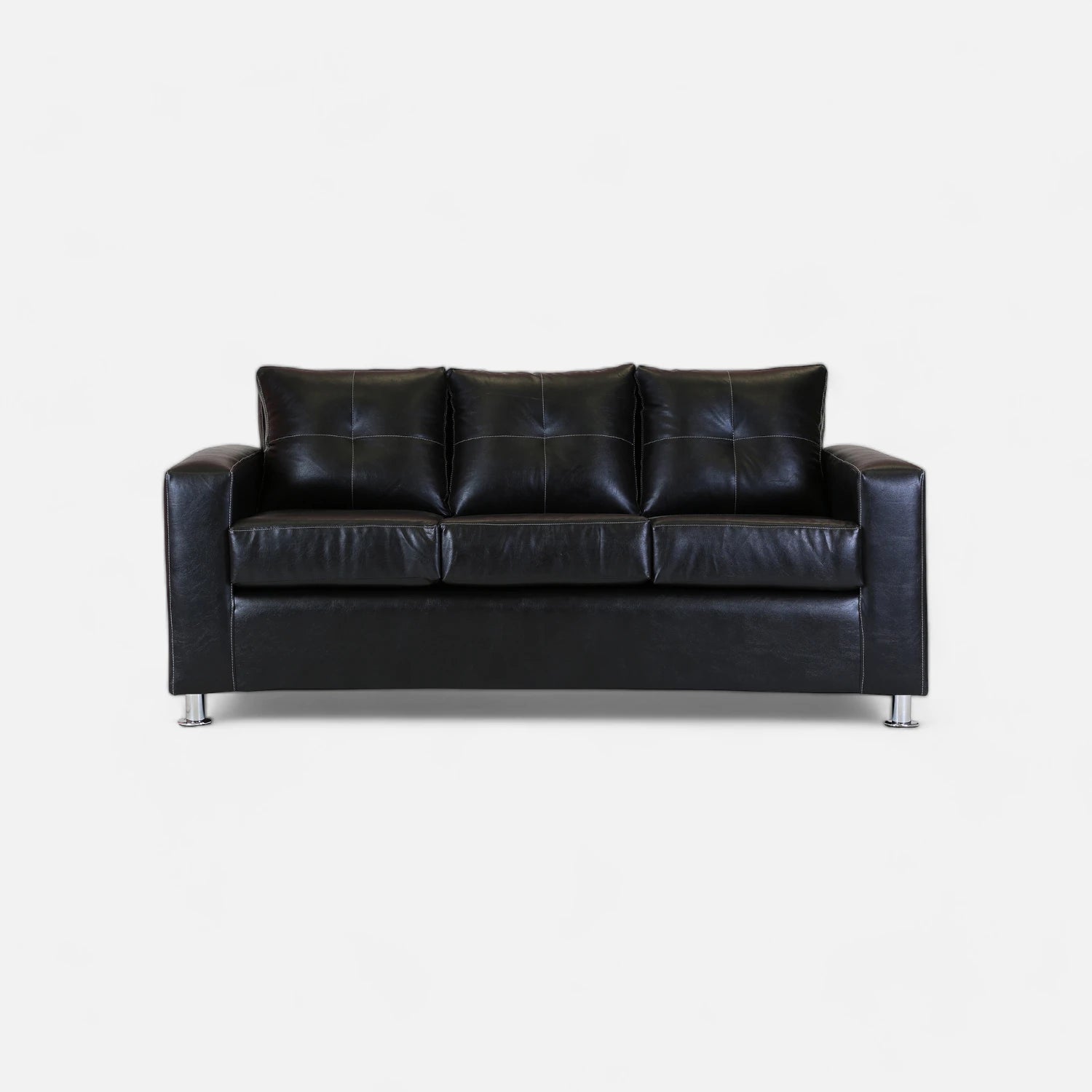 Living George 321 - Cuero Sintético Pu Negro