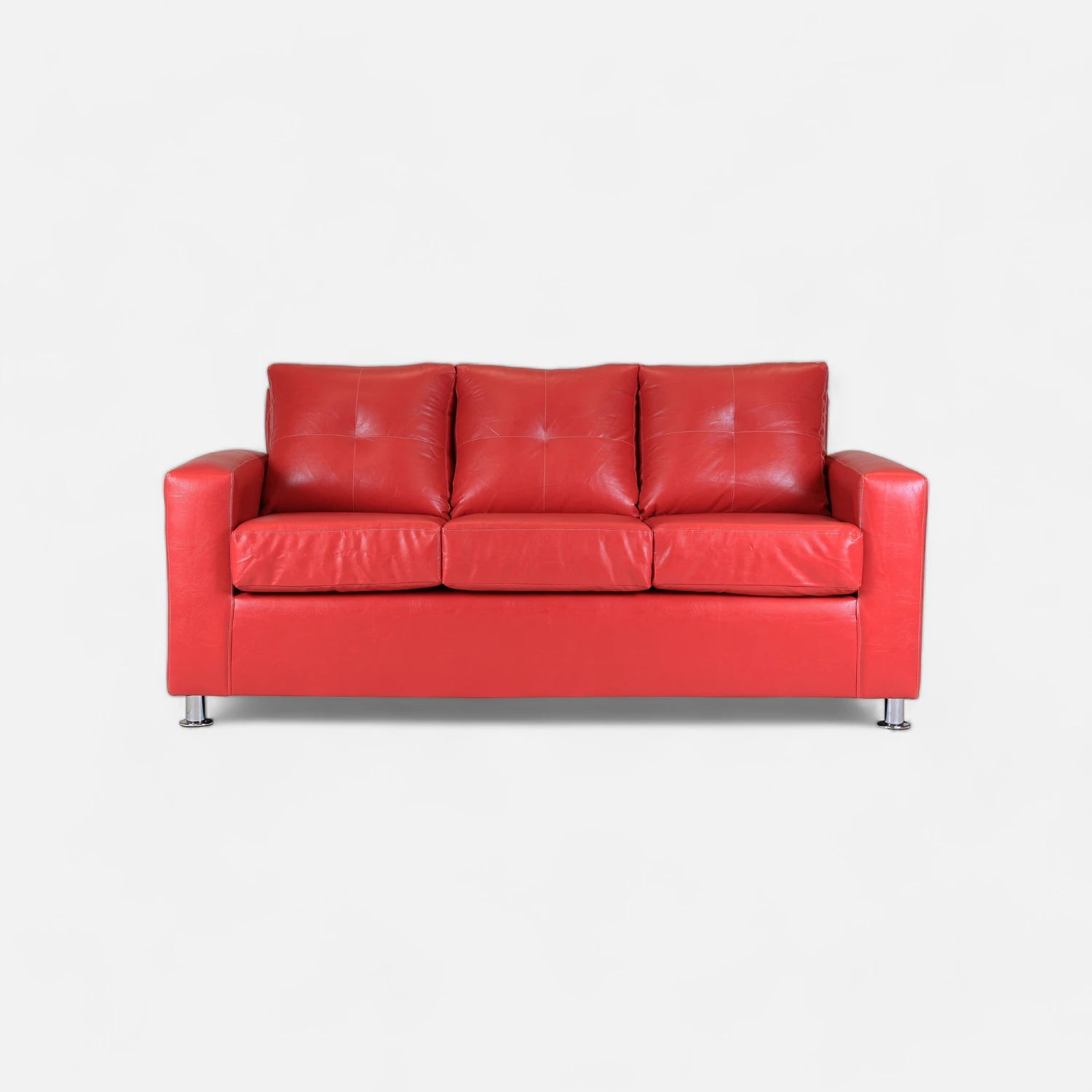 Living George 321 - Cuero Sintético Pu Rojo