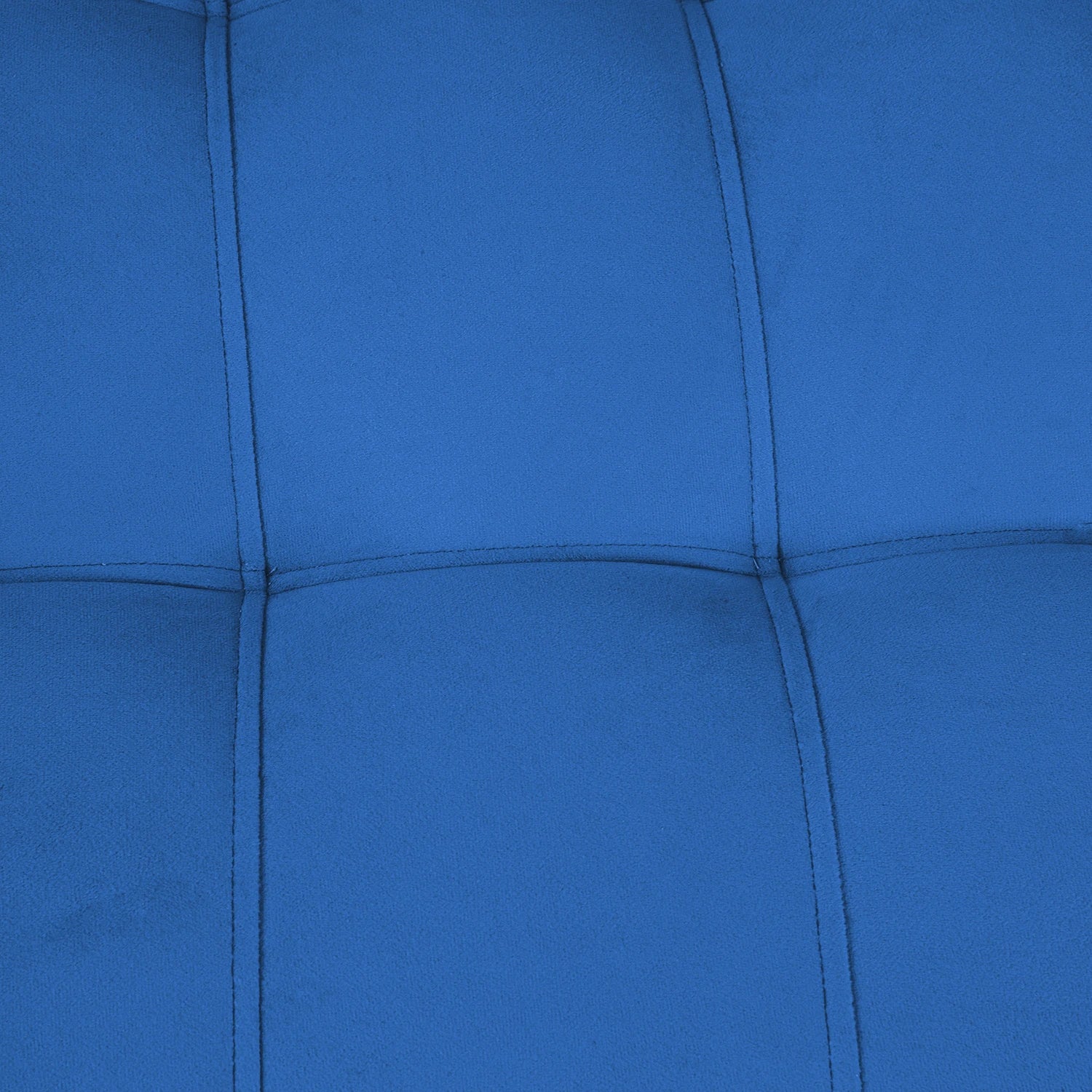 Sofá Cama Ciprés - Tela Felpa Azul Petróleo