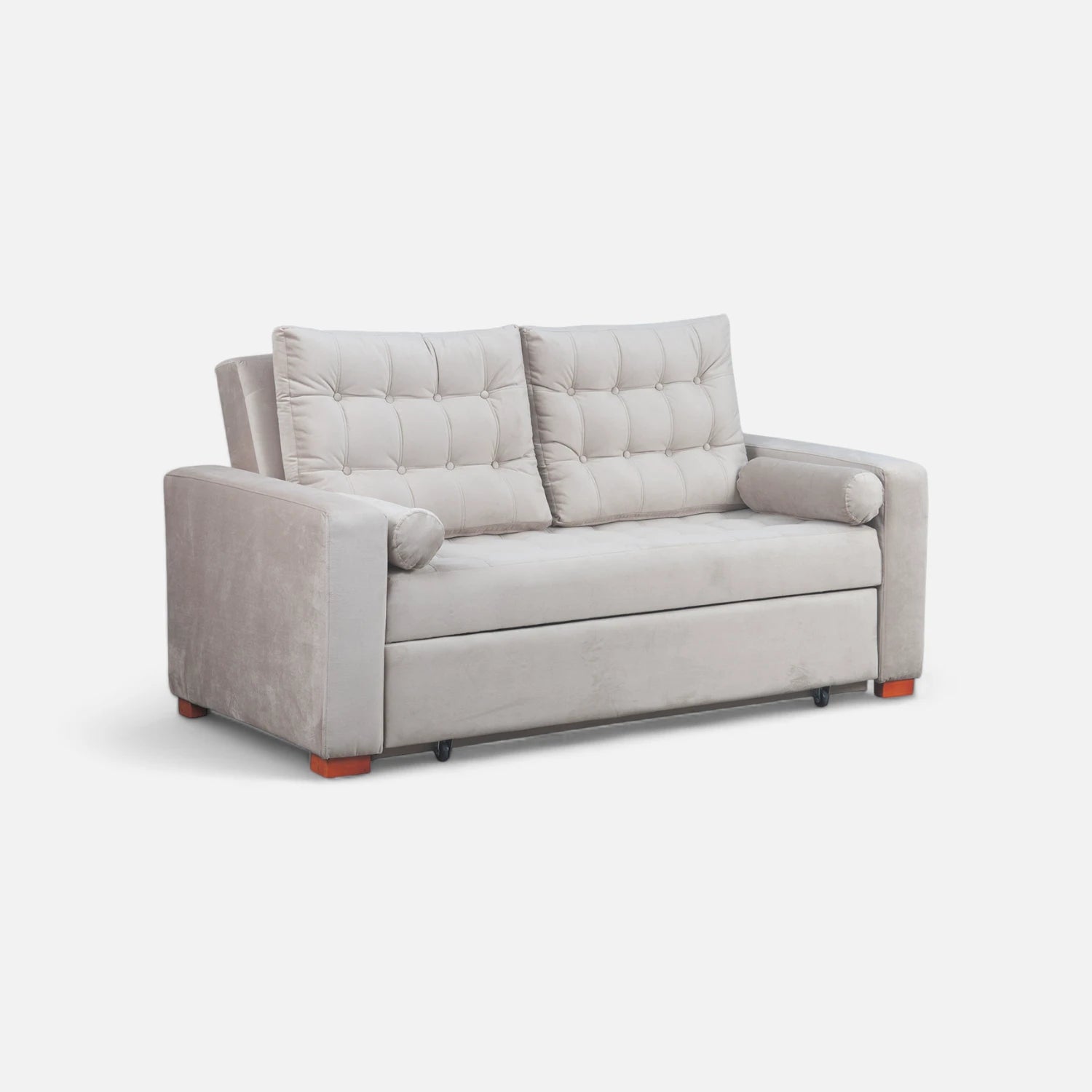 Sofá Cama Ciprés - Tela Felpa Beige