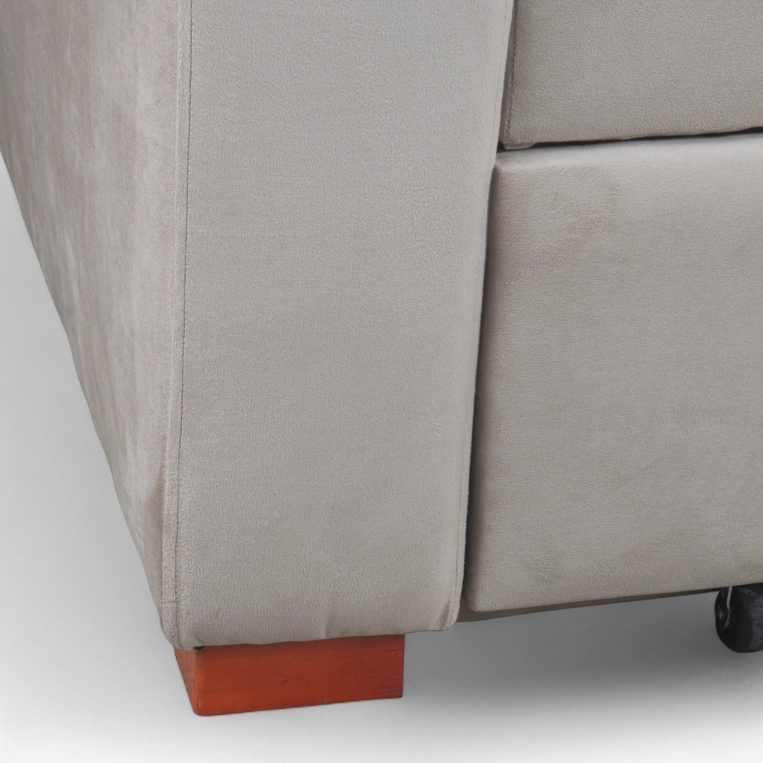 Sofá Cama Ciprés - Tela Felpa Beige