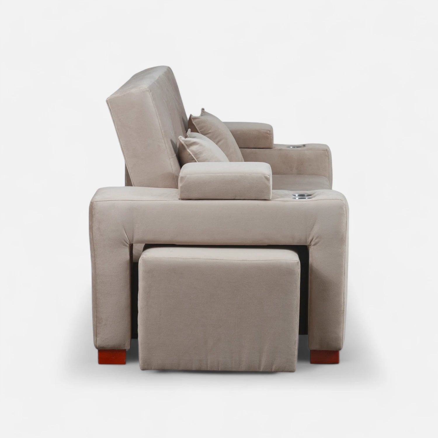 Sofá Cama Romeo - Tela Felpa Beige