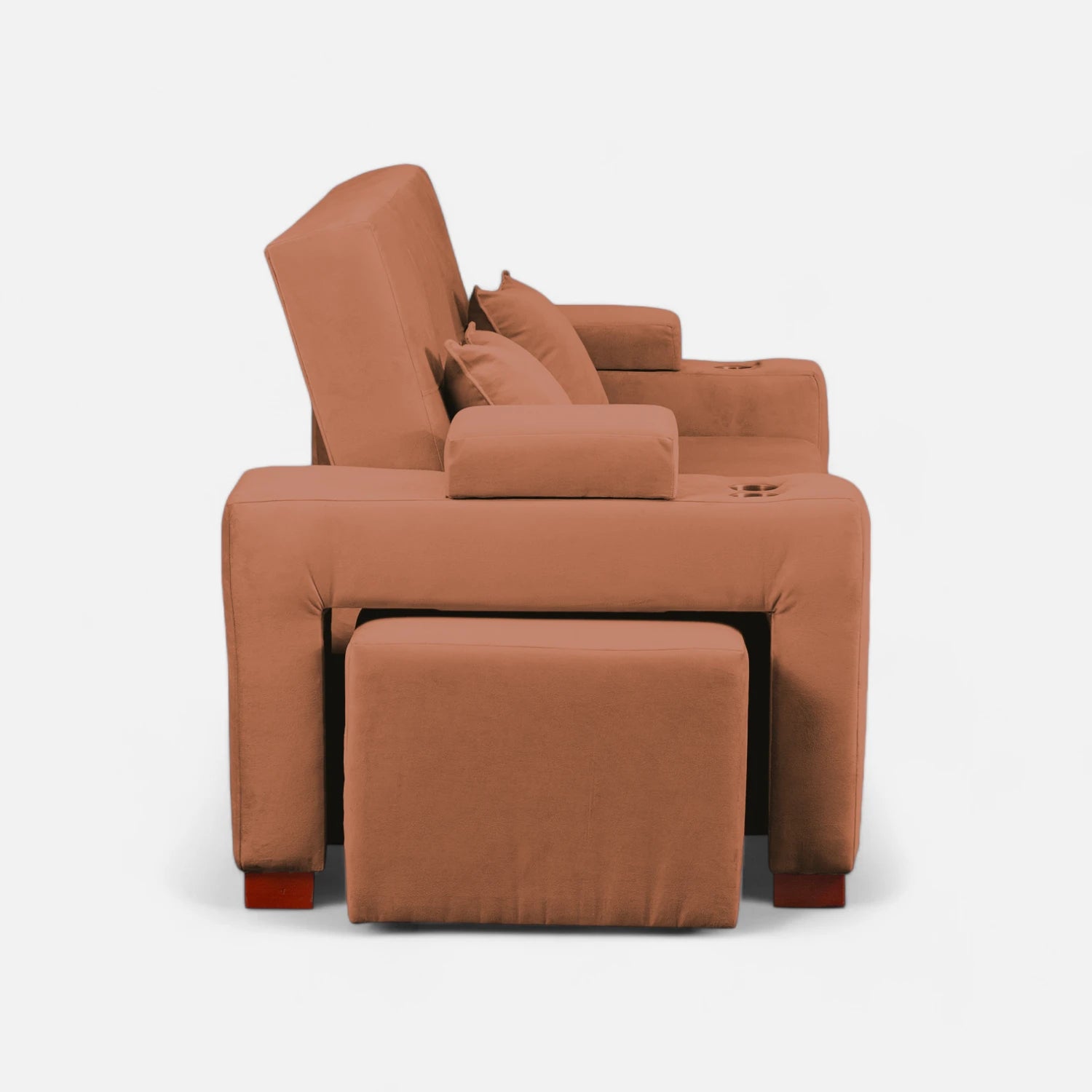 Sofá Cama Romeo - Tela Felpa Tostado