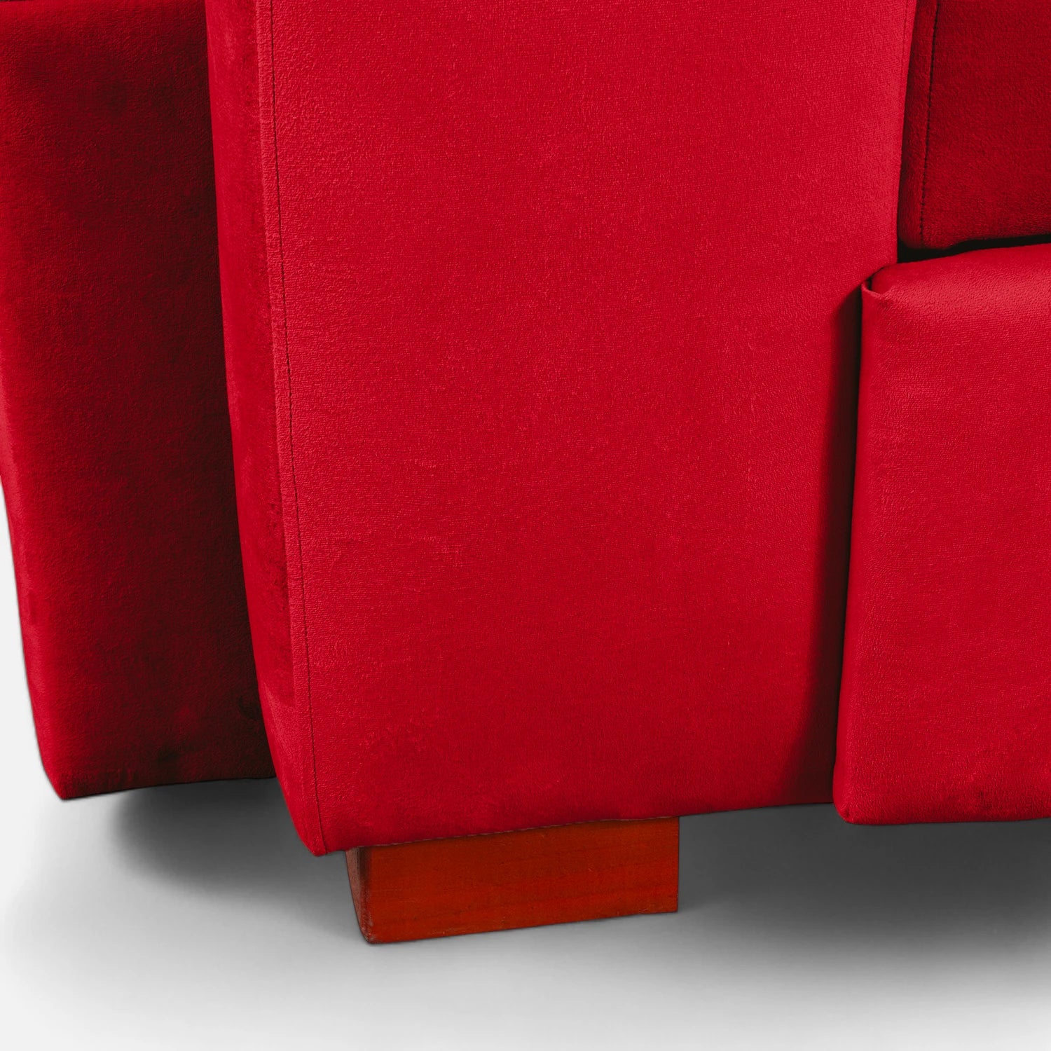 Sofá Cama Romeo - Tela Felpa Rojo