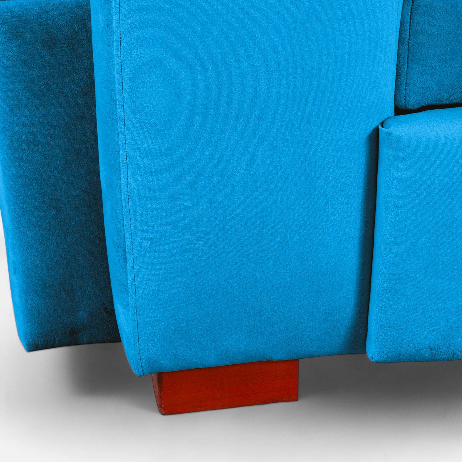 Sofá Cama Romeo - Tela Felpa Turquesa