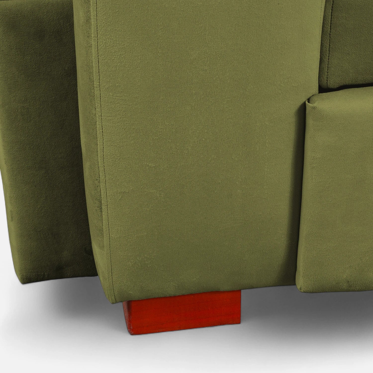 Sofá Cama Romeo - Tela Felpa Verde Musgo