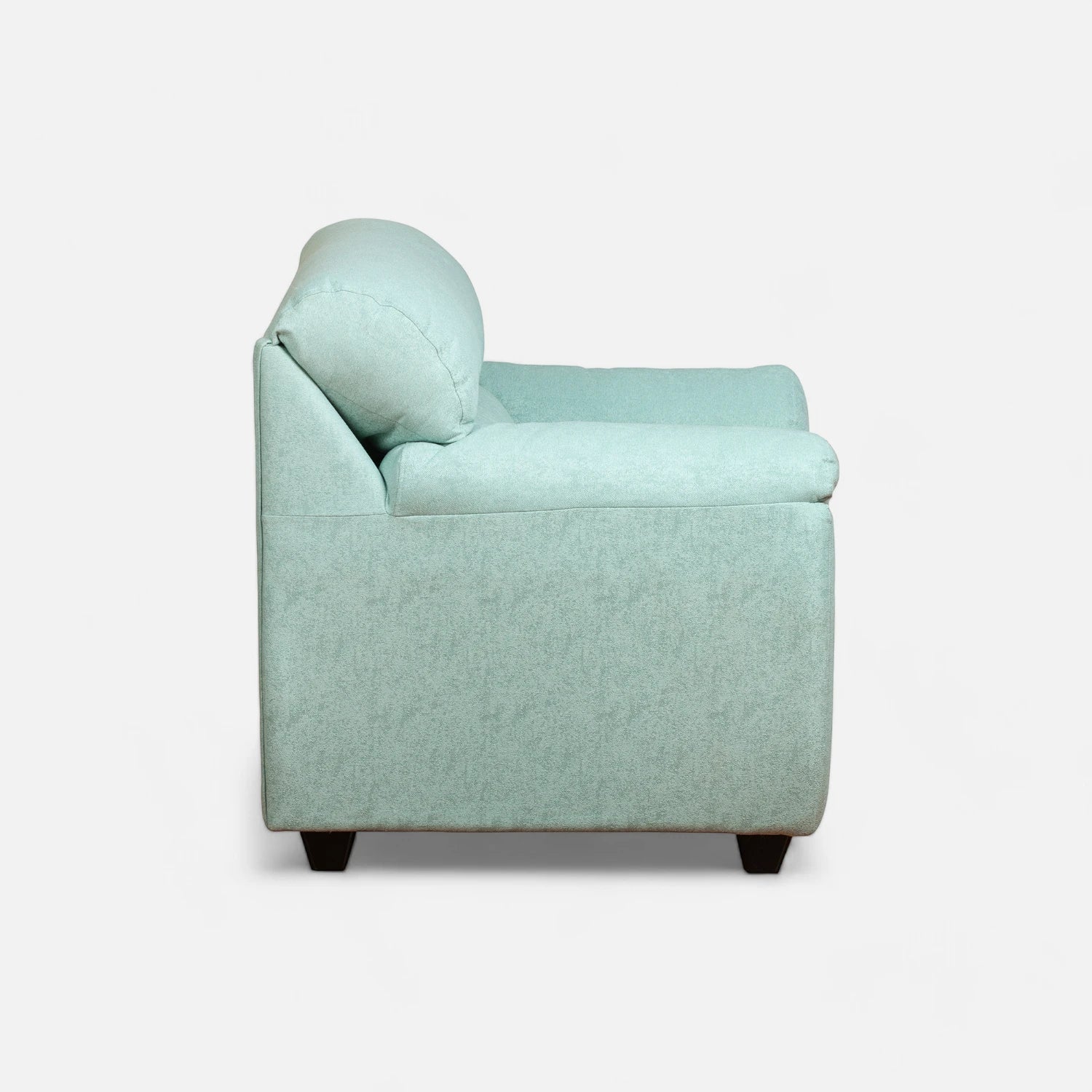 Sofá Ivannia 1 Cuerpo - Tela Lino Sidelli Verde Agua