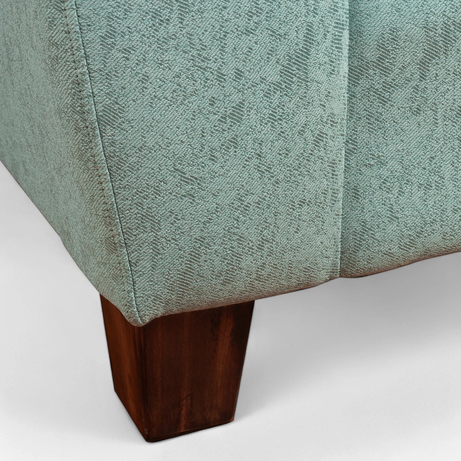 Sofá Ivannia 1 Cuerpo - Tela Lino Sidelli Verde Agua