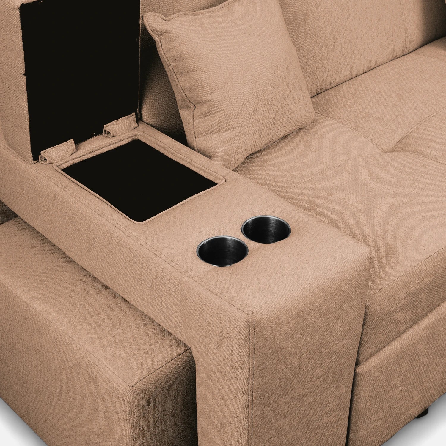 Sofá Cama Romeo - Tela Lino Sidelli Beige