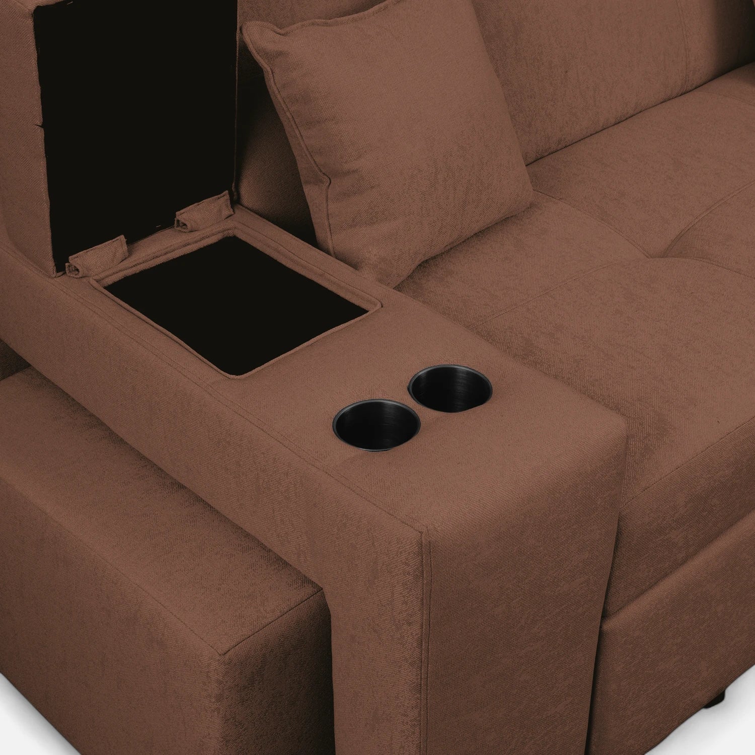 Sofá Cama Romeo - Tela Lino Sidelli Café