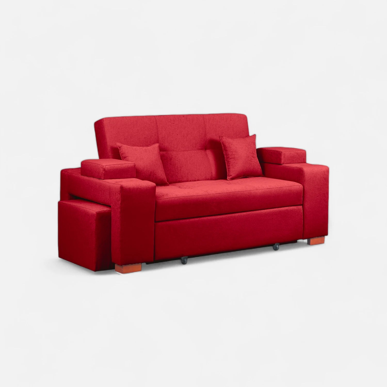 Sofá Cama Romeo - Tela Lino Sidelli burdeo