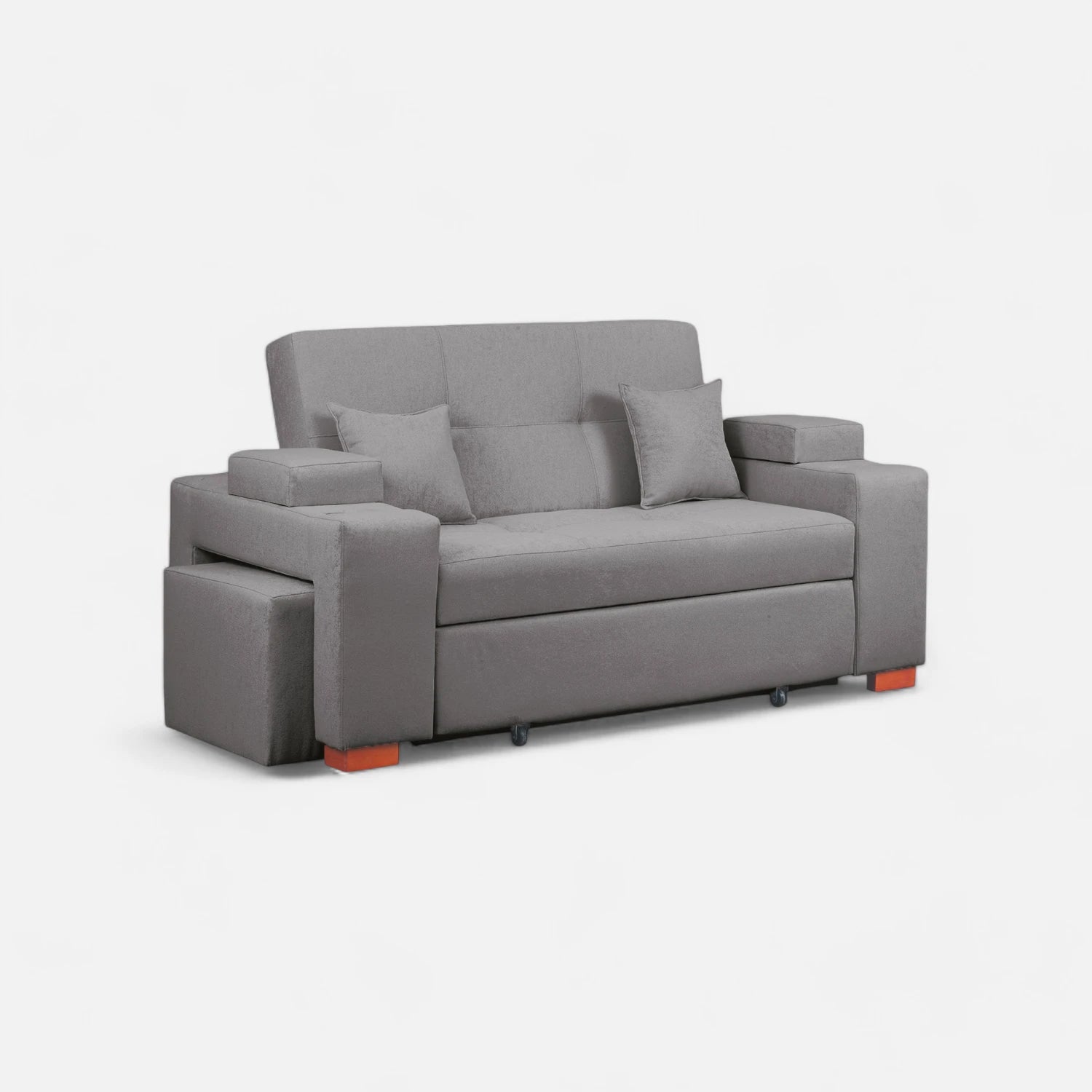 Sofá Cama Romeo - Tela Lino Sidelli Gris