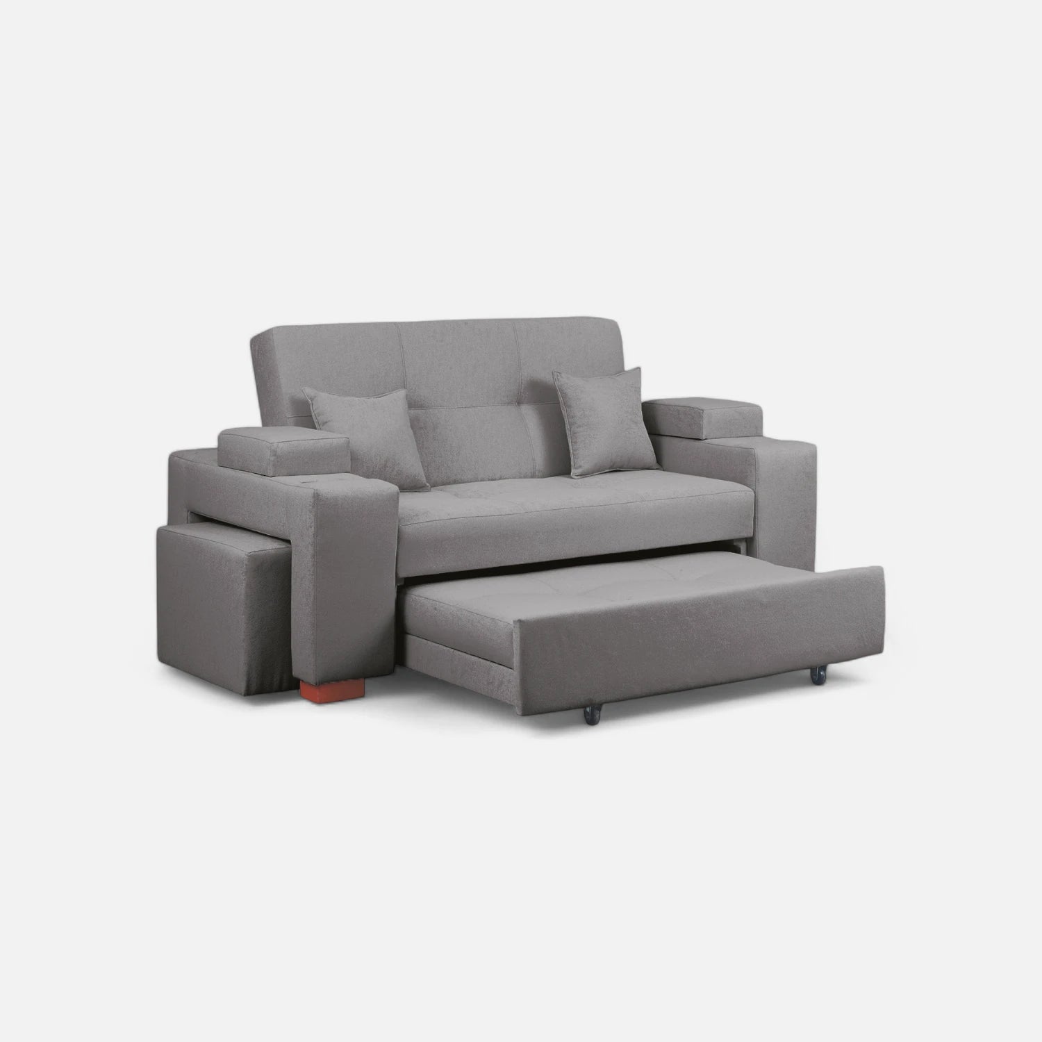 Sofá Cama Romeo - Tela Lino Sidelli Gris