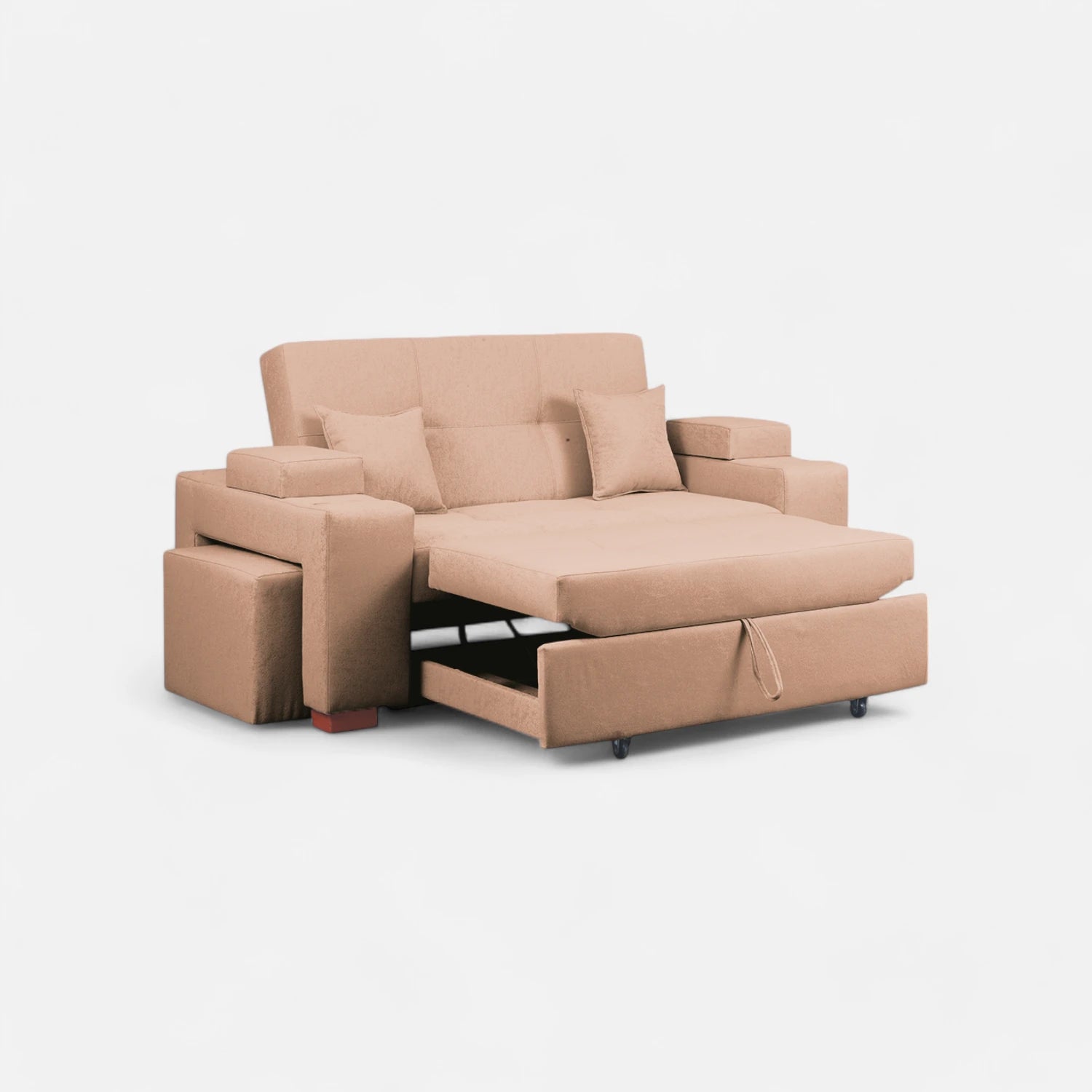 Sofá Cama Romeo - Tela Lino Sidelli Beige