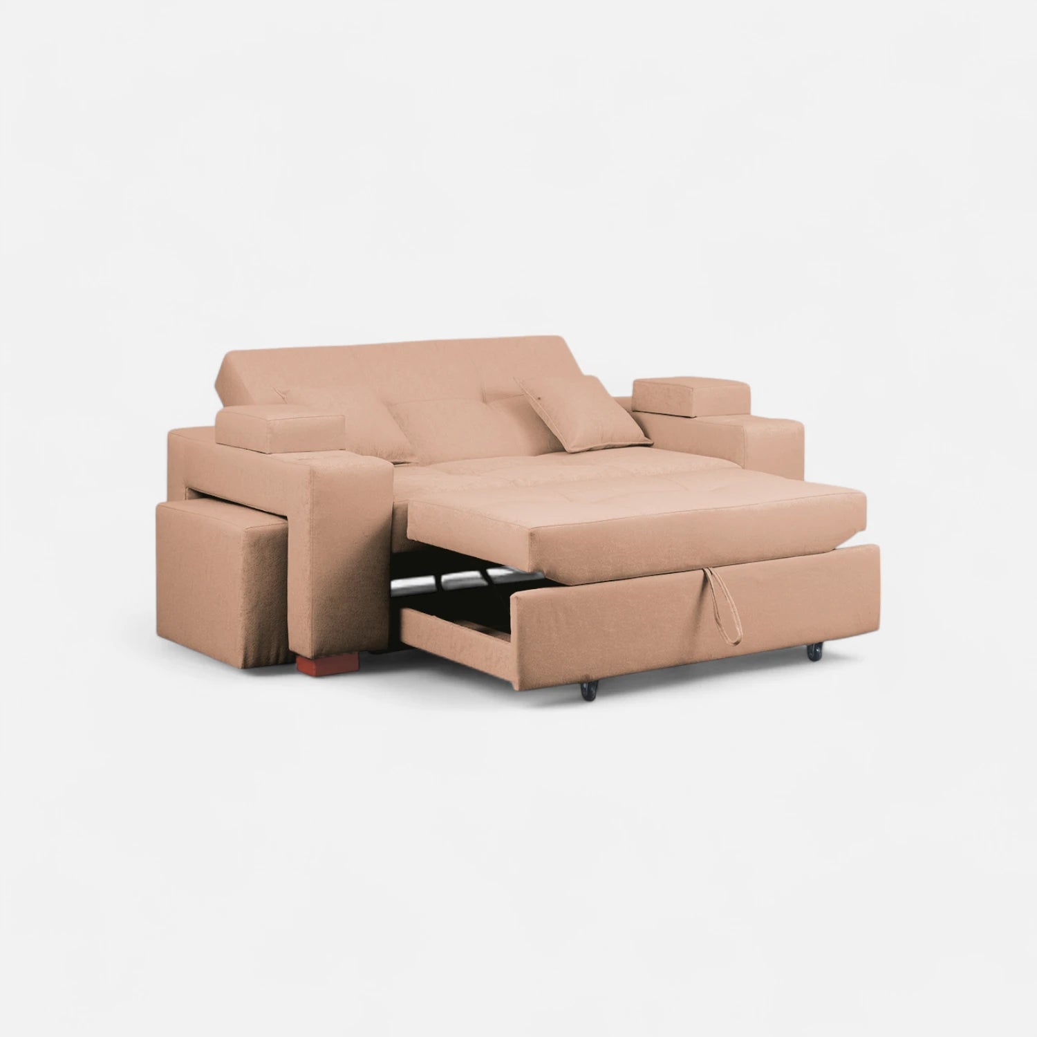 Sofá Cama Romeo - Tela Lino Sidelli Beige