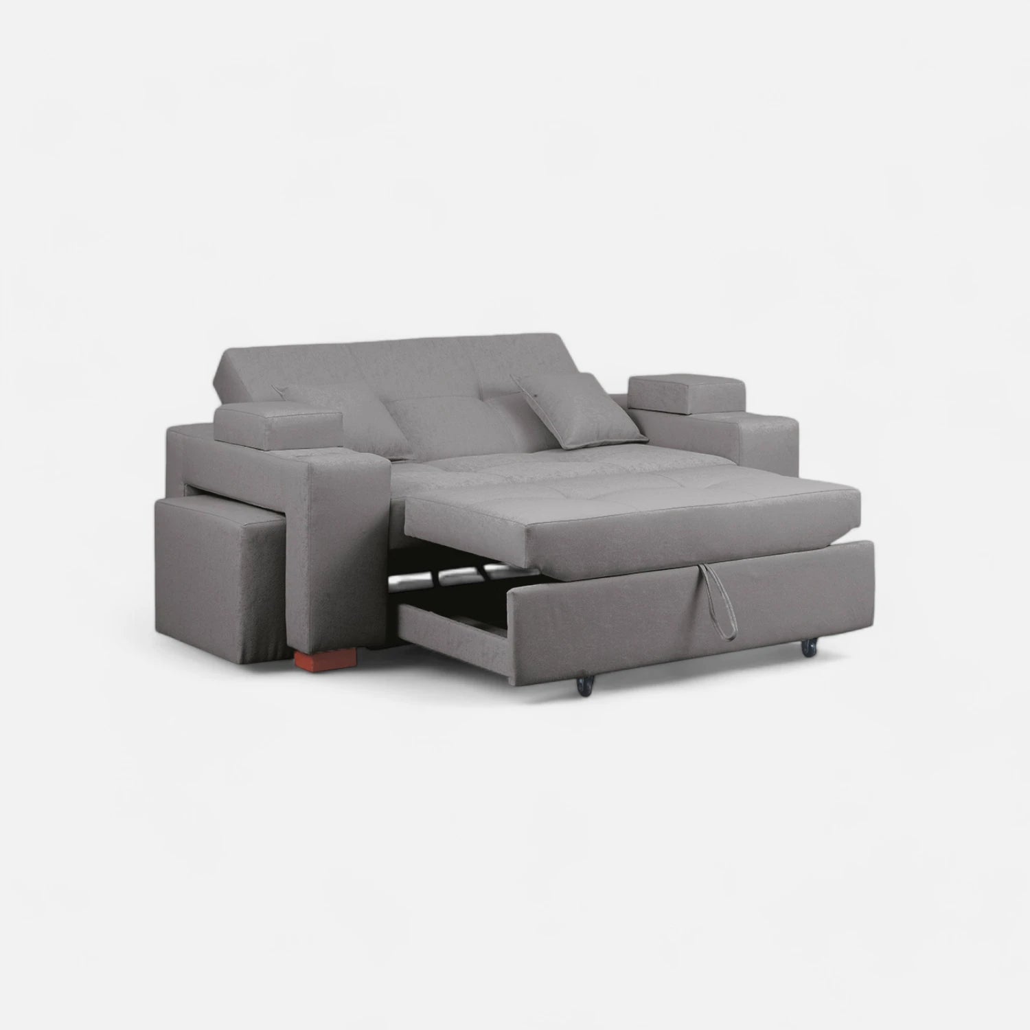 Sofá Cama Romeo - Tela Lino Sidelli Gris