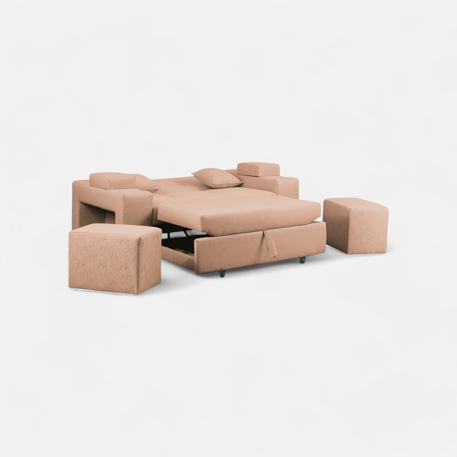 Sofá Cama Romeo - Tela Lino Sidelli Beige